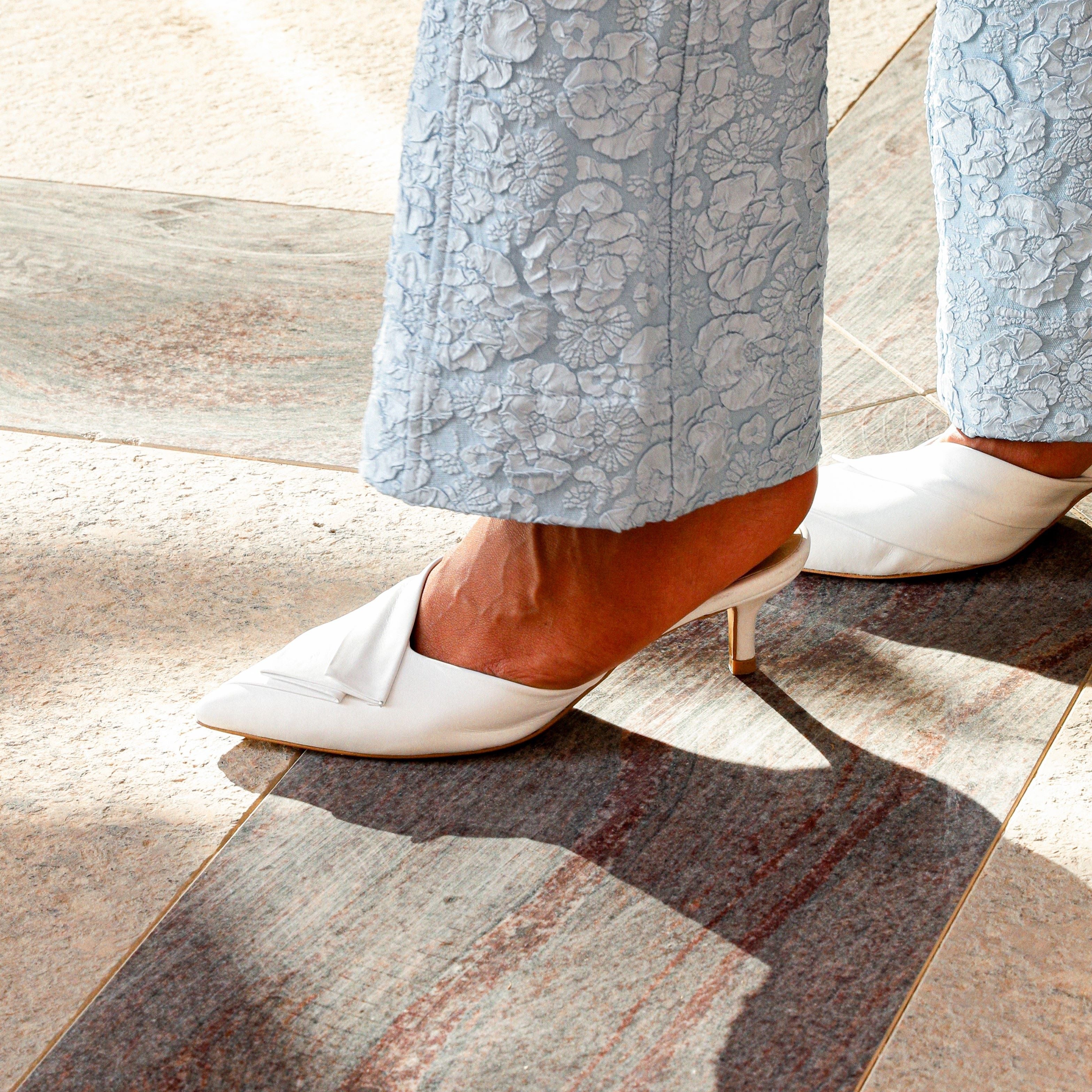 Sienna white heel - heel - THUNA