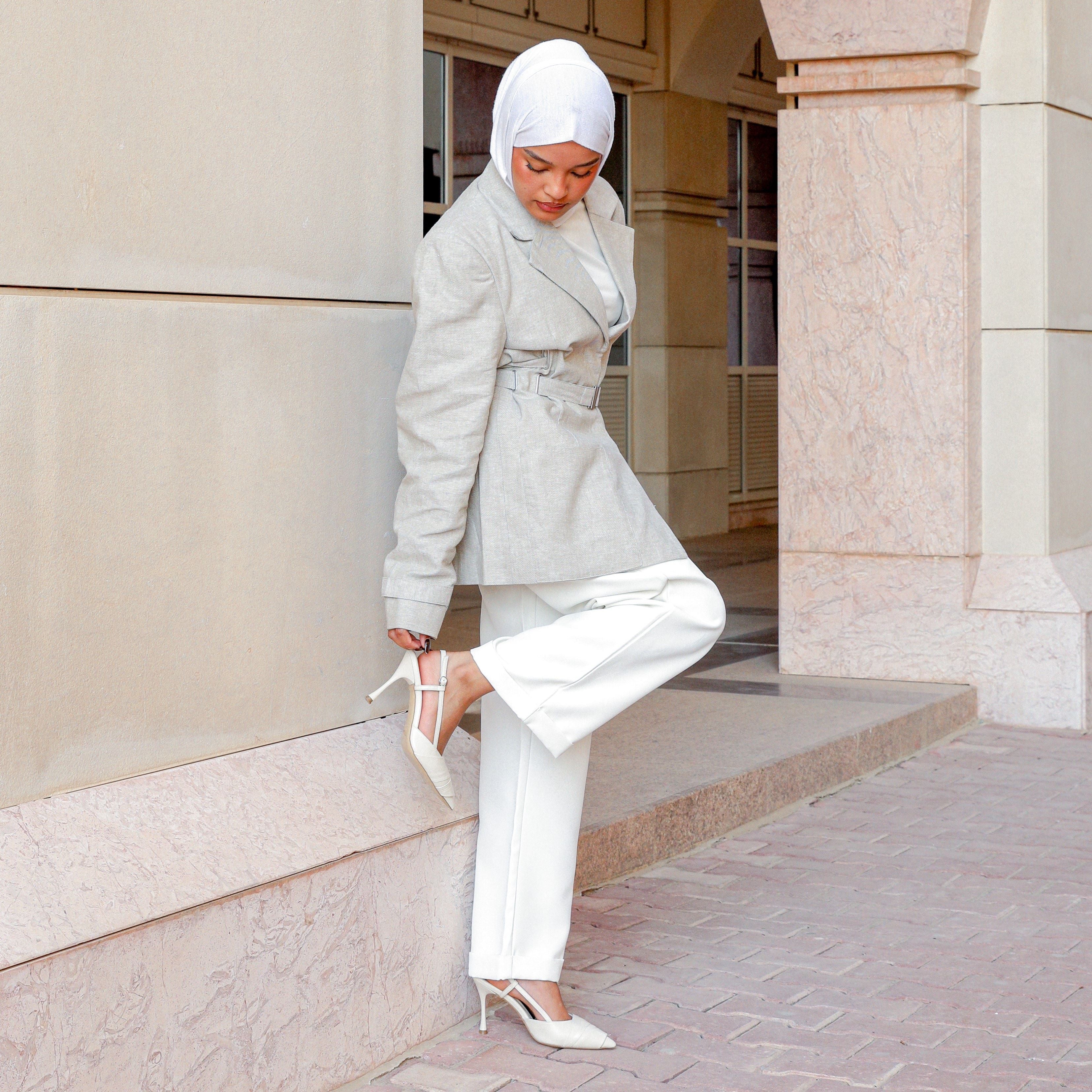 Aaliyah cream heel - heel - THUNA