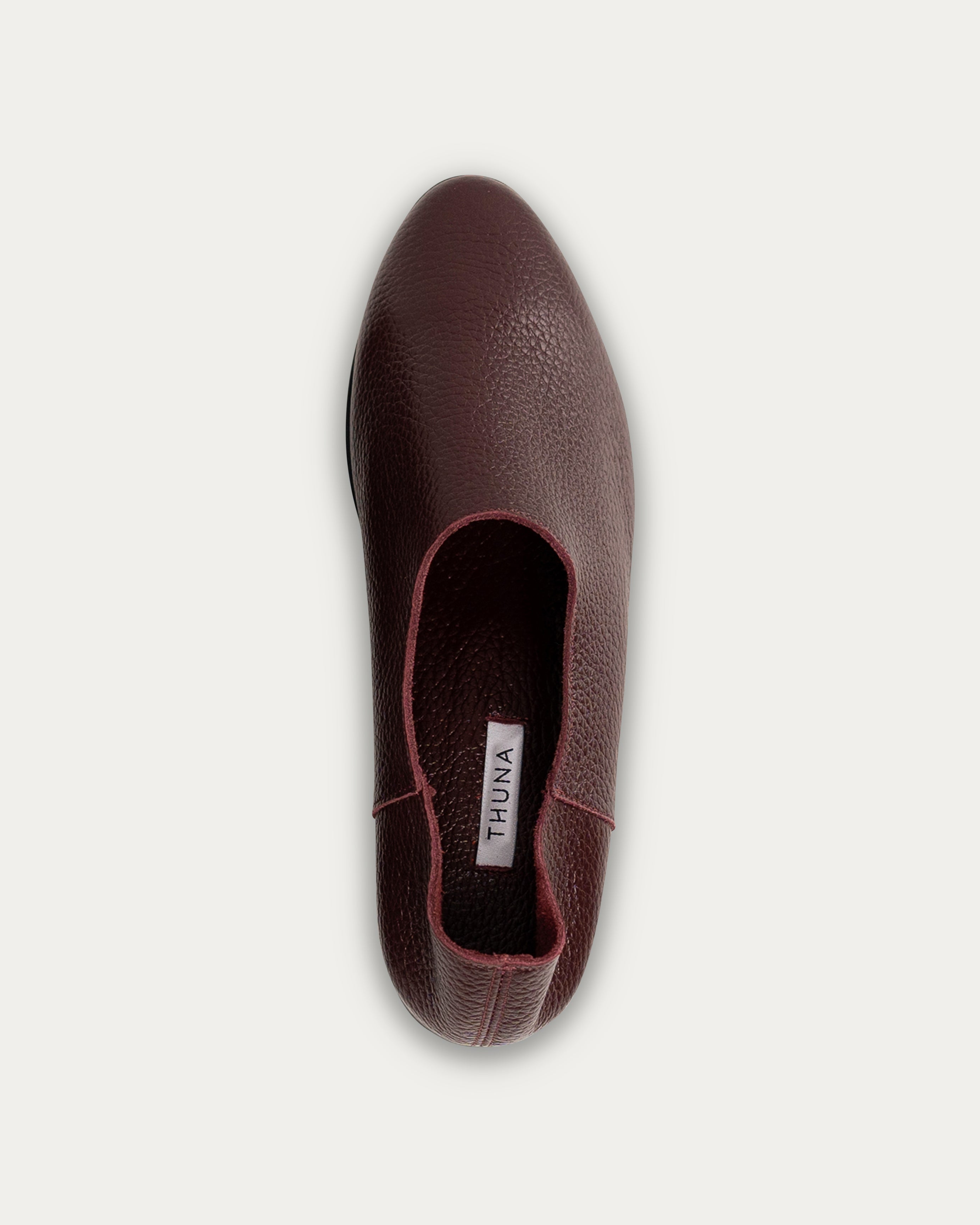 Adeela maroon loafer - Loafers - THUNA