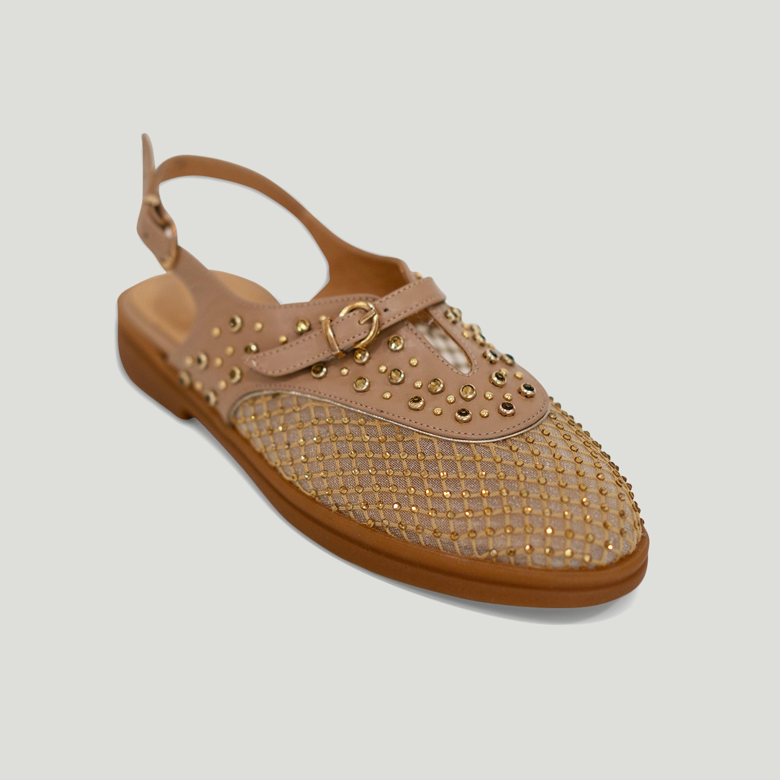 Allura beige sandal - THUNA - kuwait - Ksa- shoes