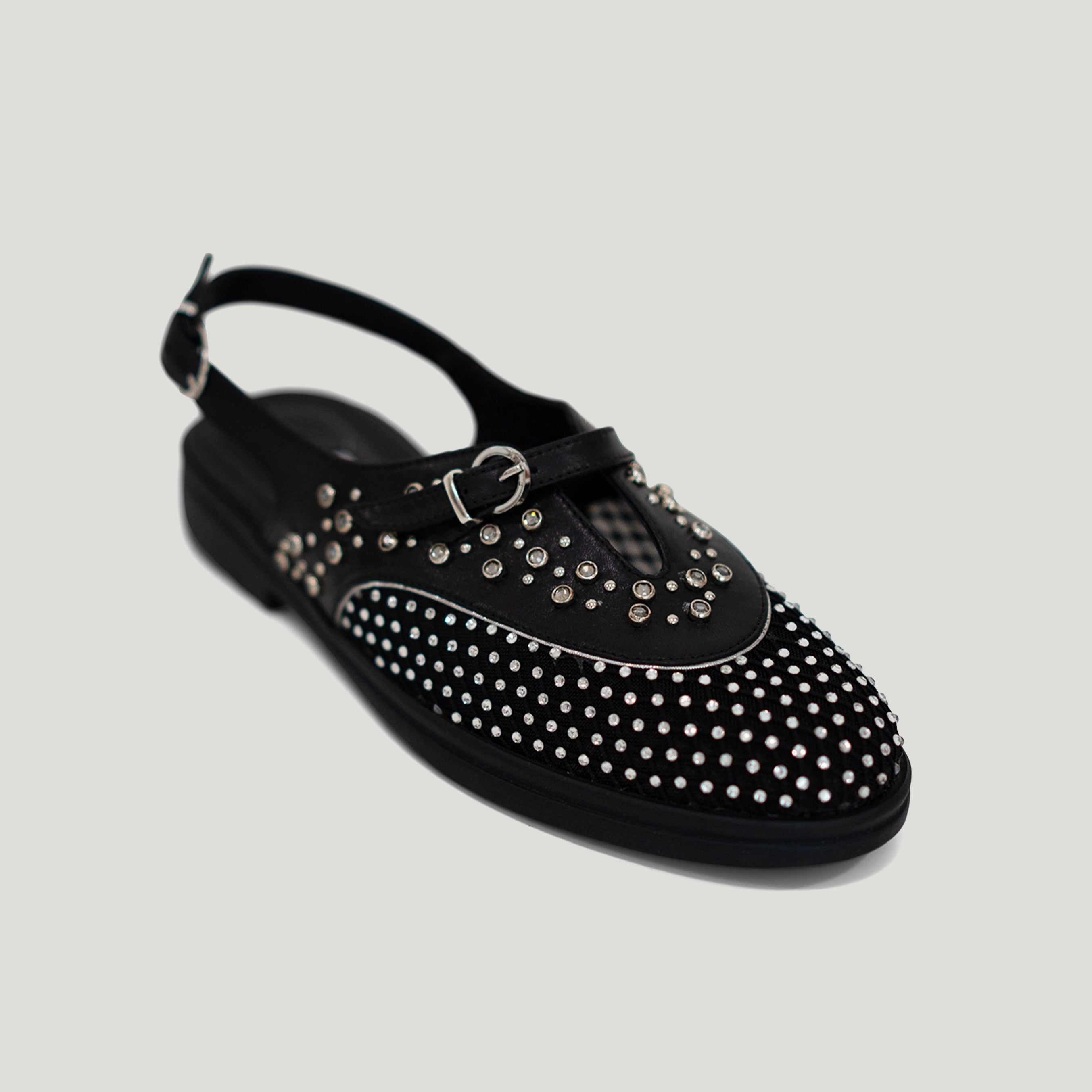 Allura black sandal - THUNA