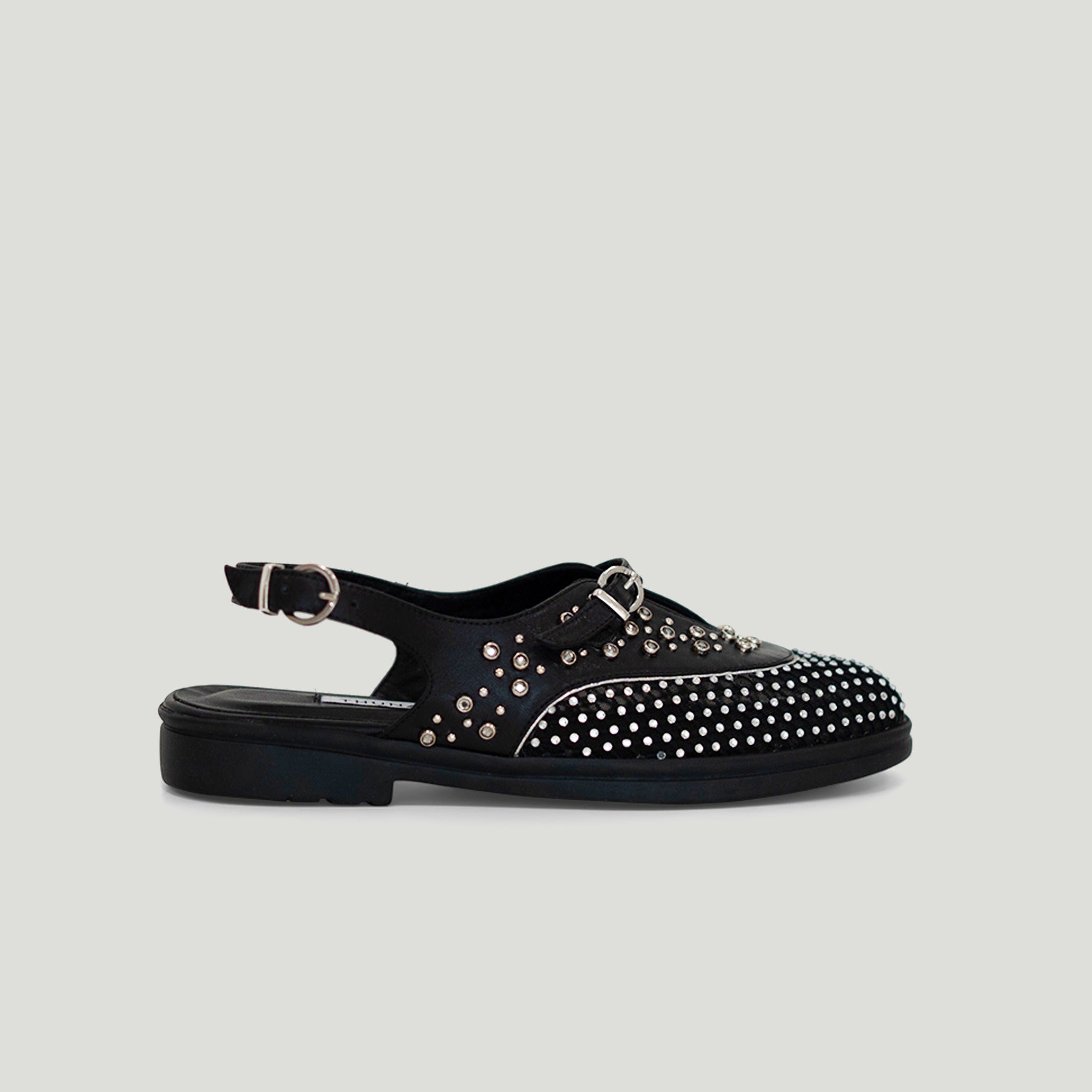 Allura black sandal - THUNA