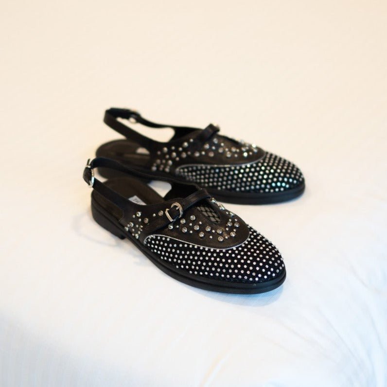 Allura black sandal - THUNA