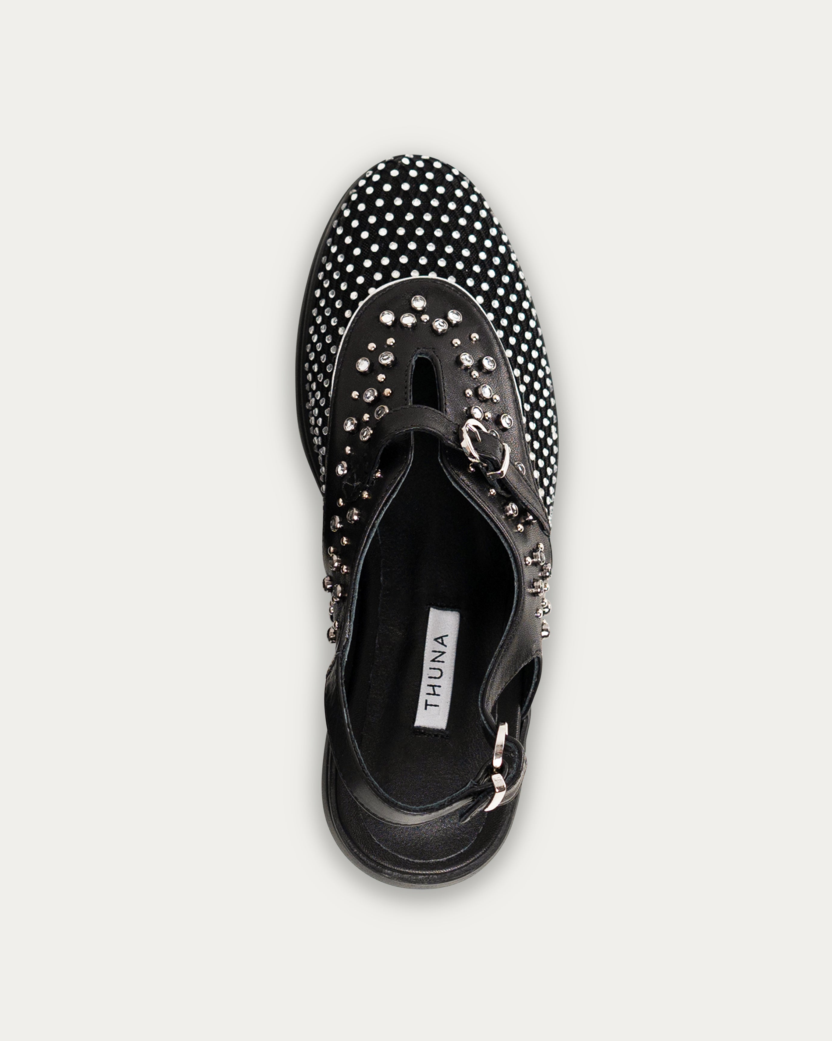 Allura black sandal - THUNA