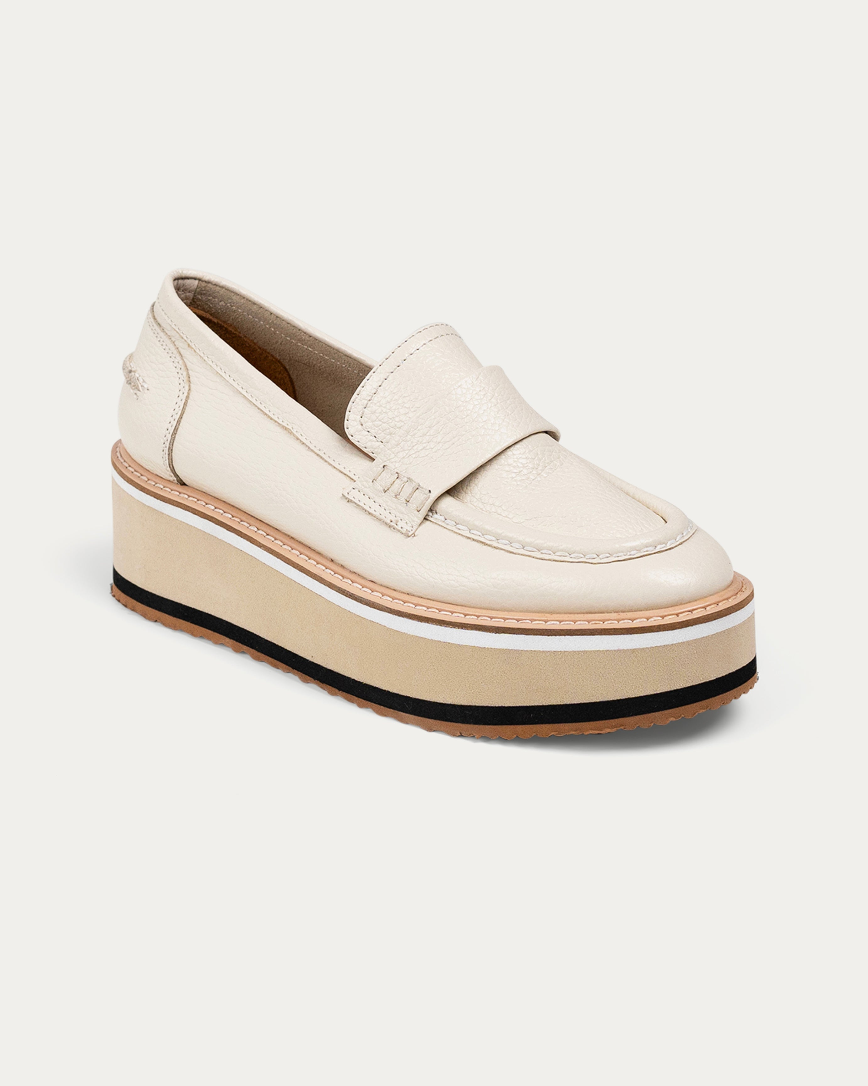 Amara cream- platform - THUNA - Kuwait - shoes