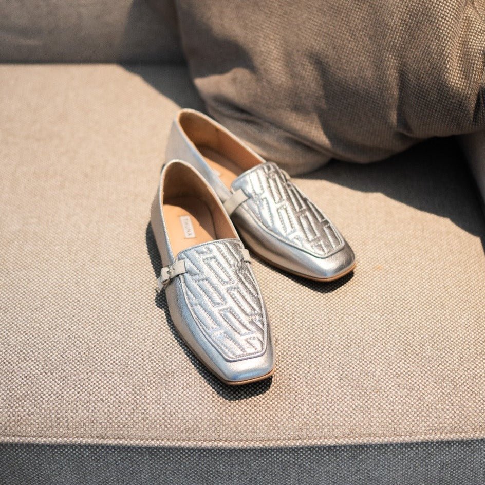 Amber silver loafer - THUNA