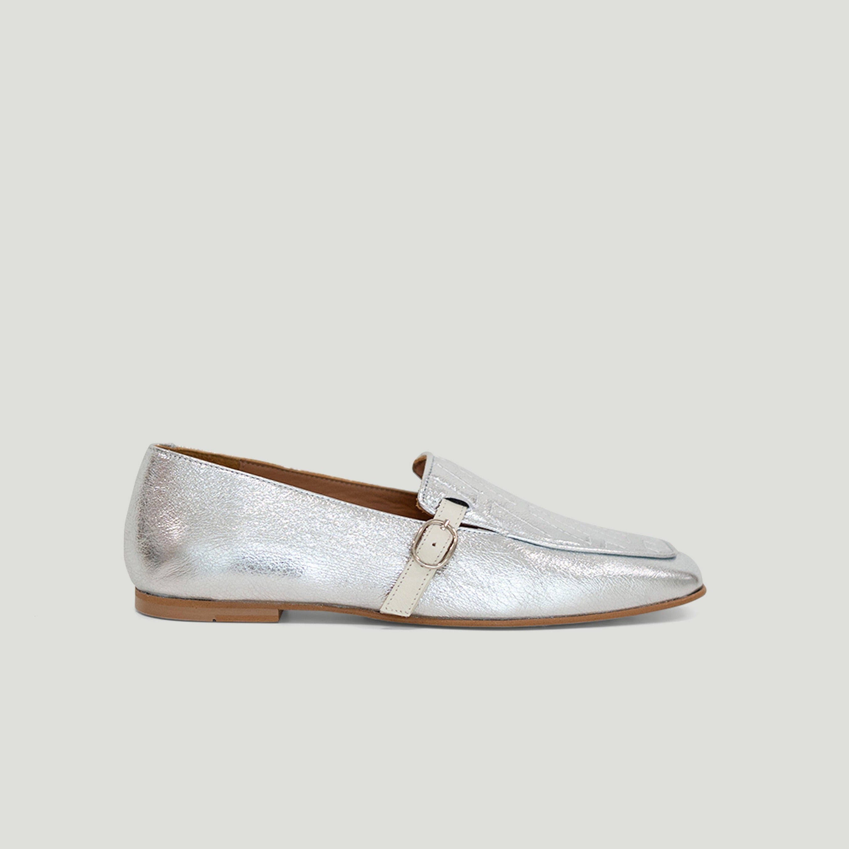 Amber silver loafer - THUNA