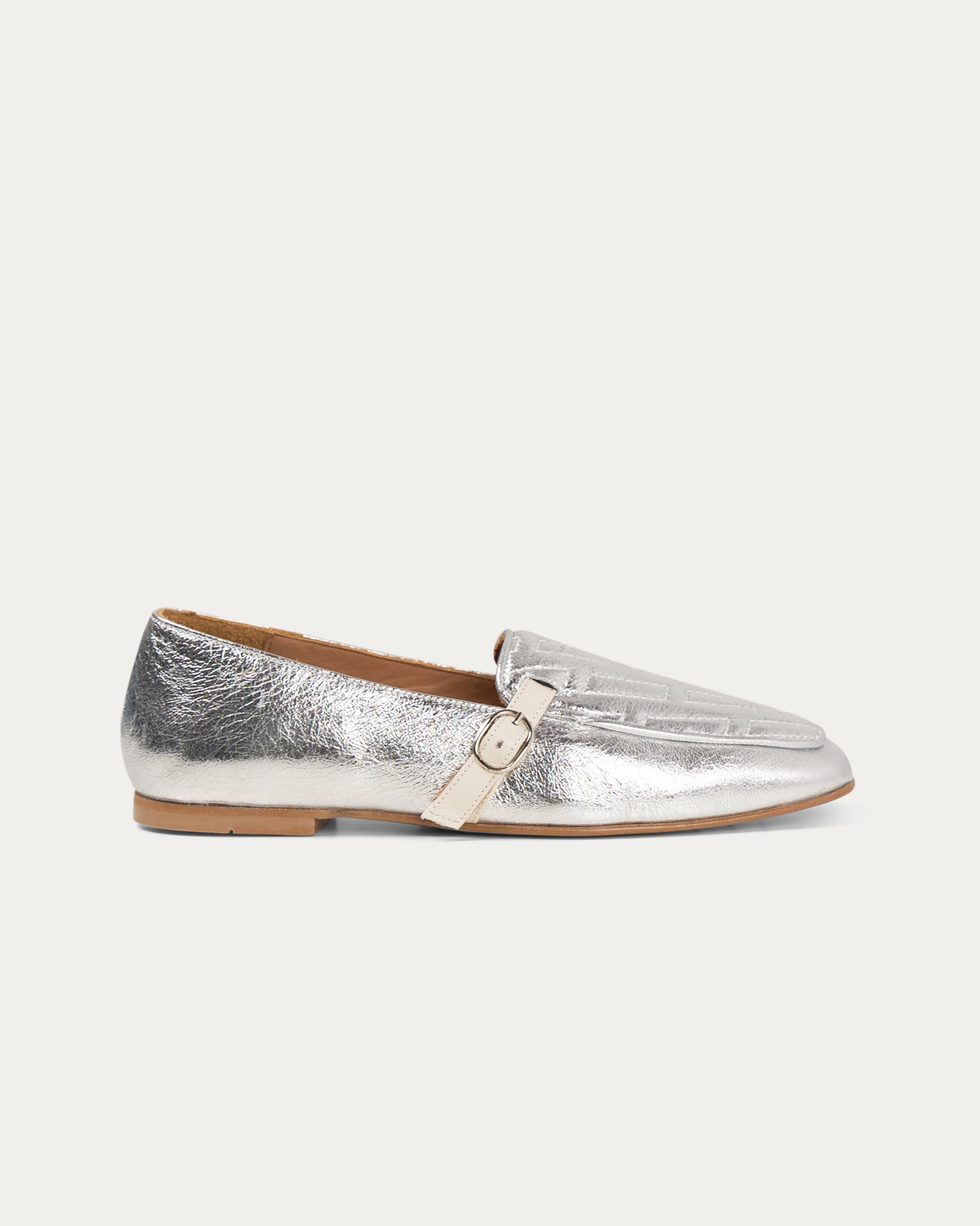 Amber silver loafer - THUNA