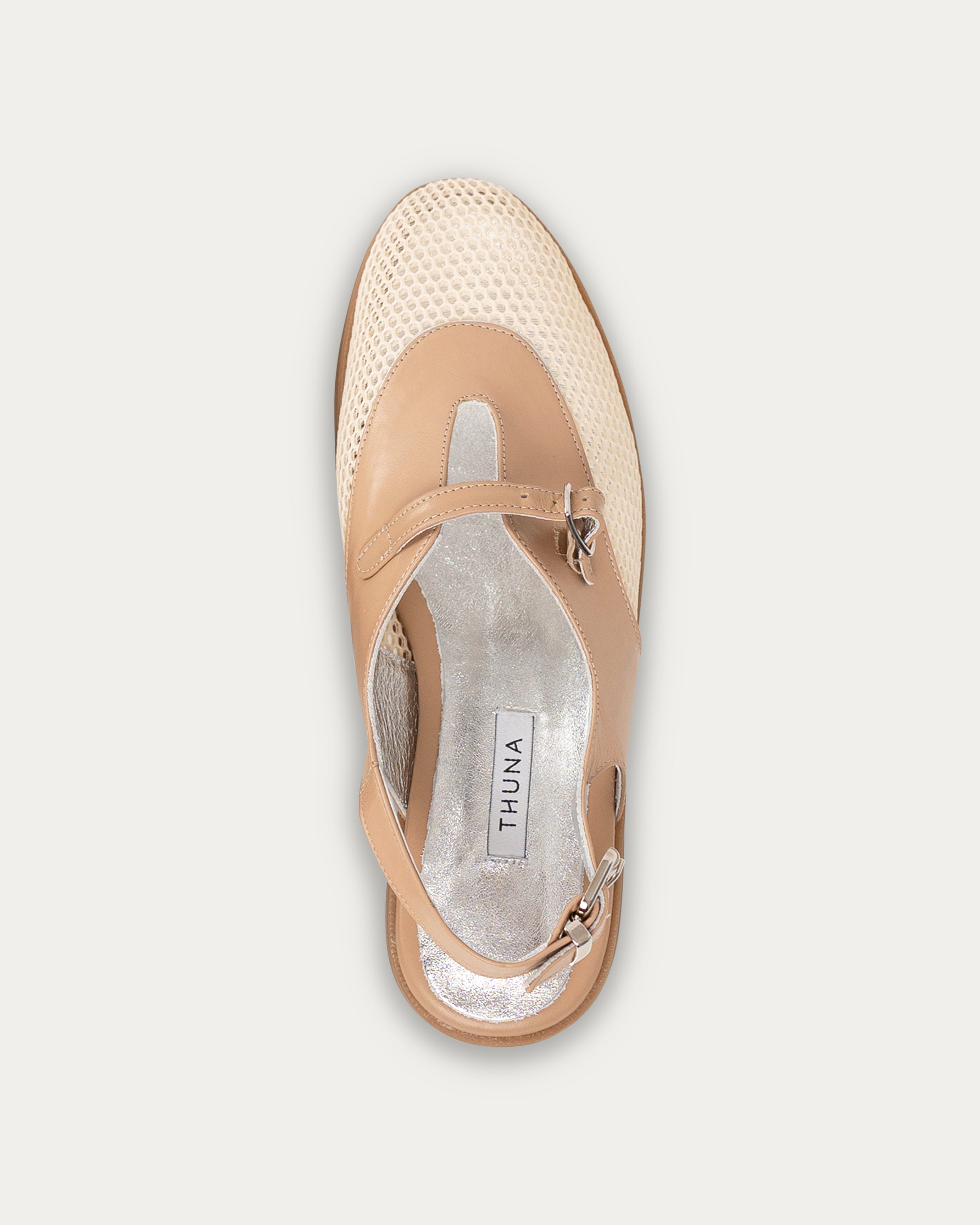 Aurora beige sandal - THUNA