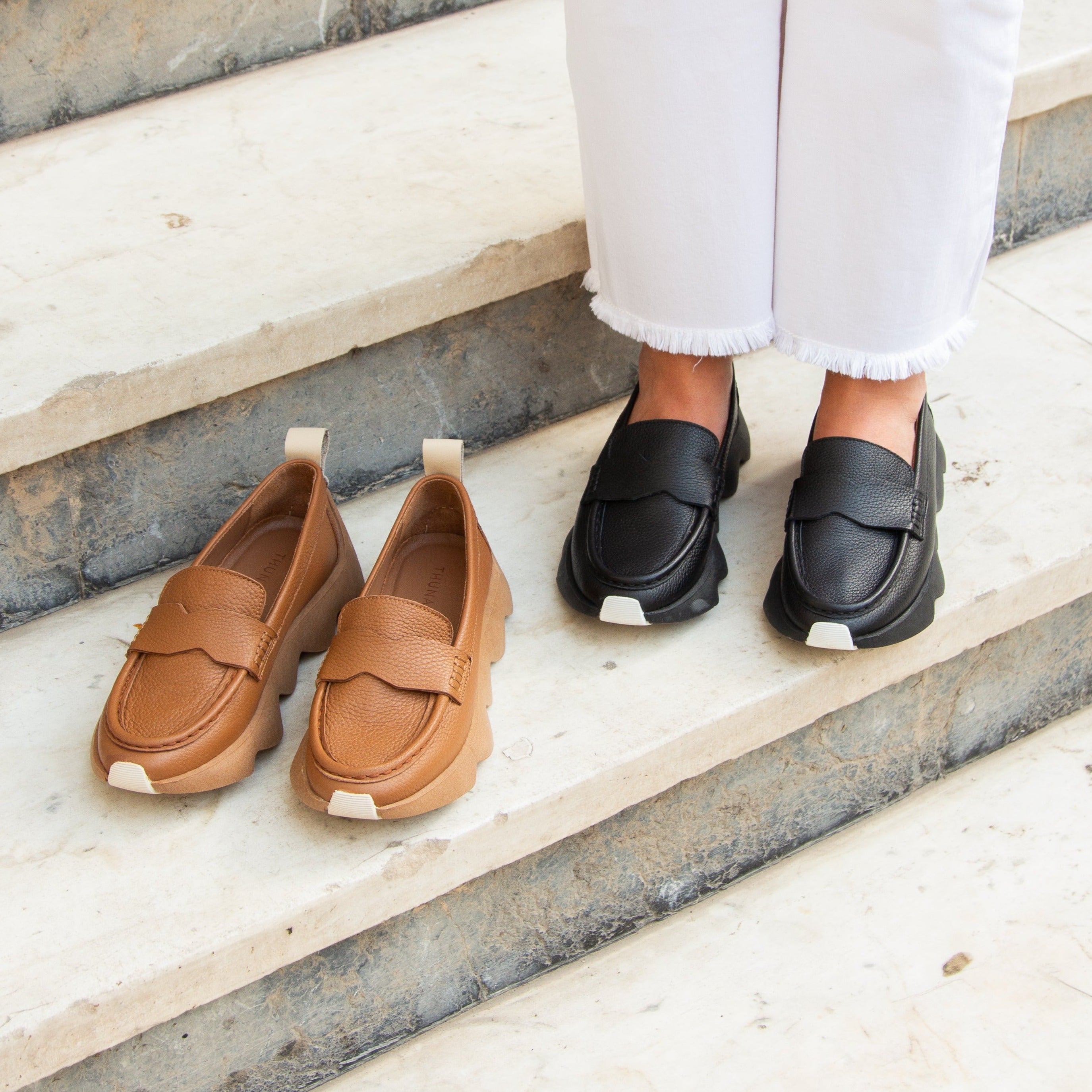 Dahlia black loafer - THUNA