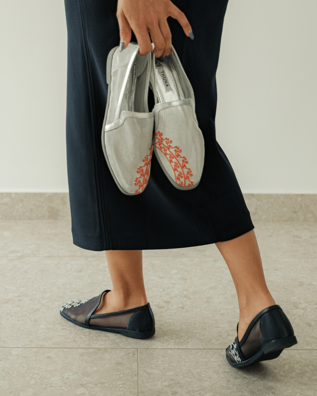 Dama silver loafer - Loafers - THUNA