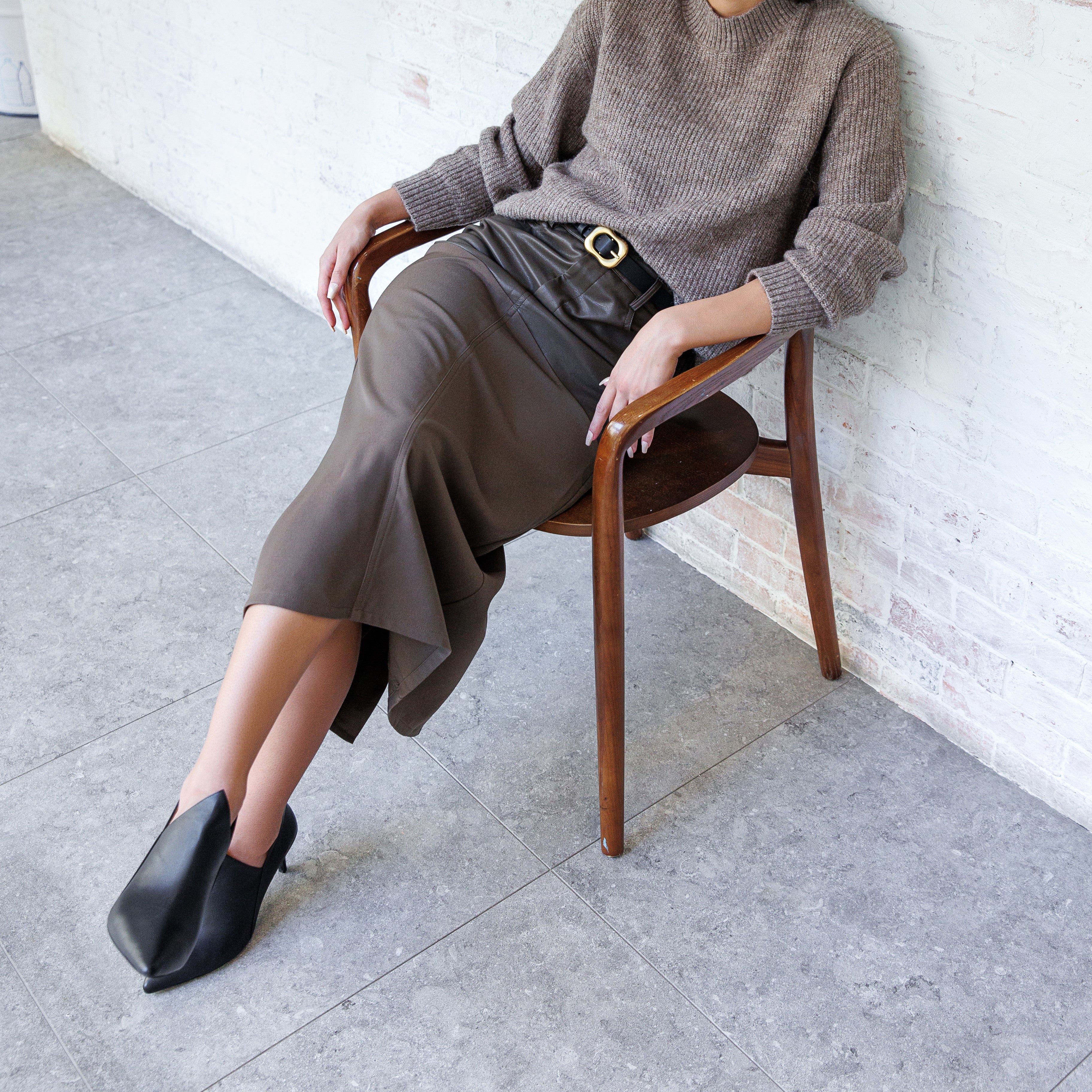 Elara black boot - THUNA