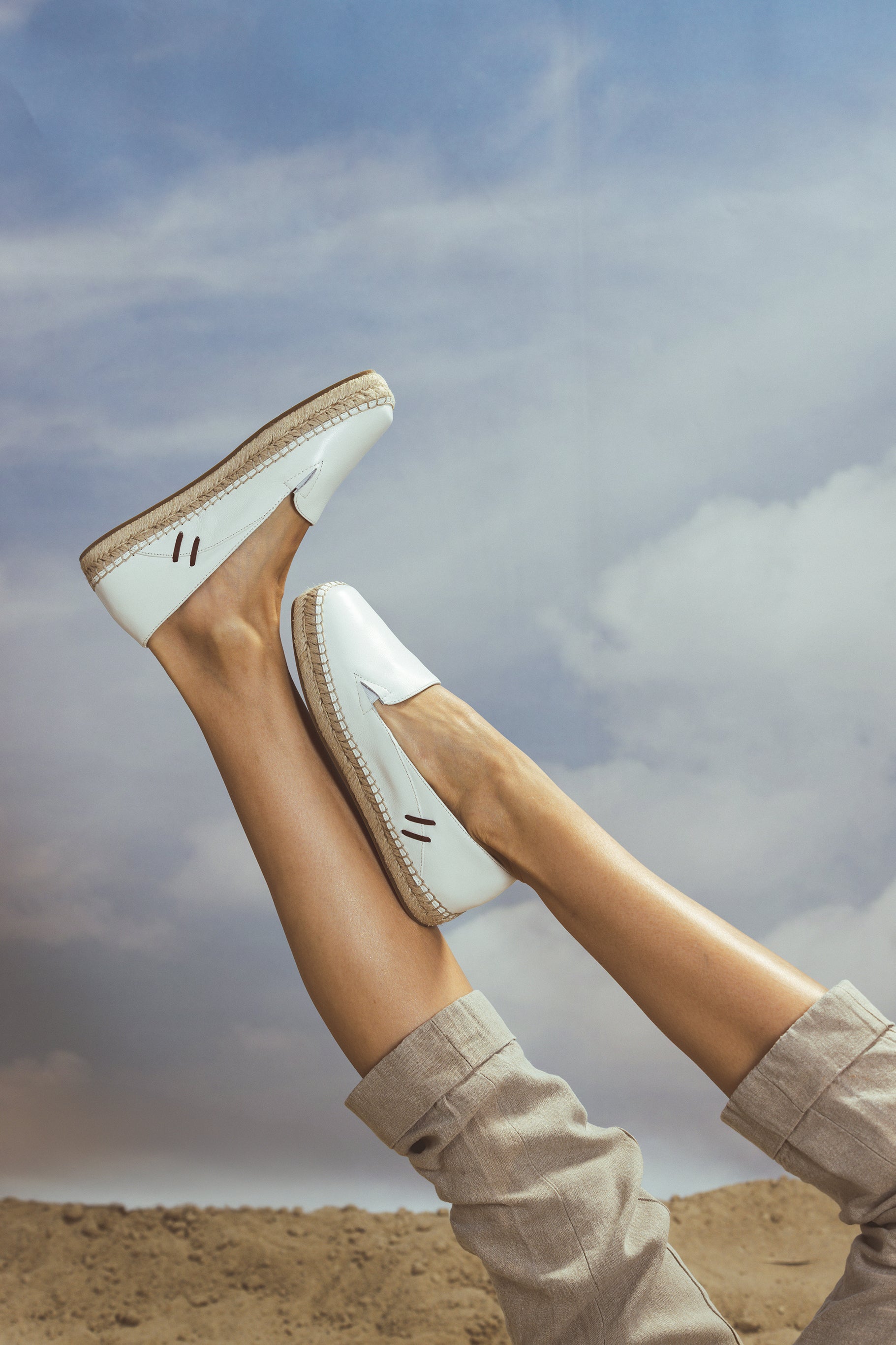 Elsa white espadrille