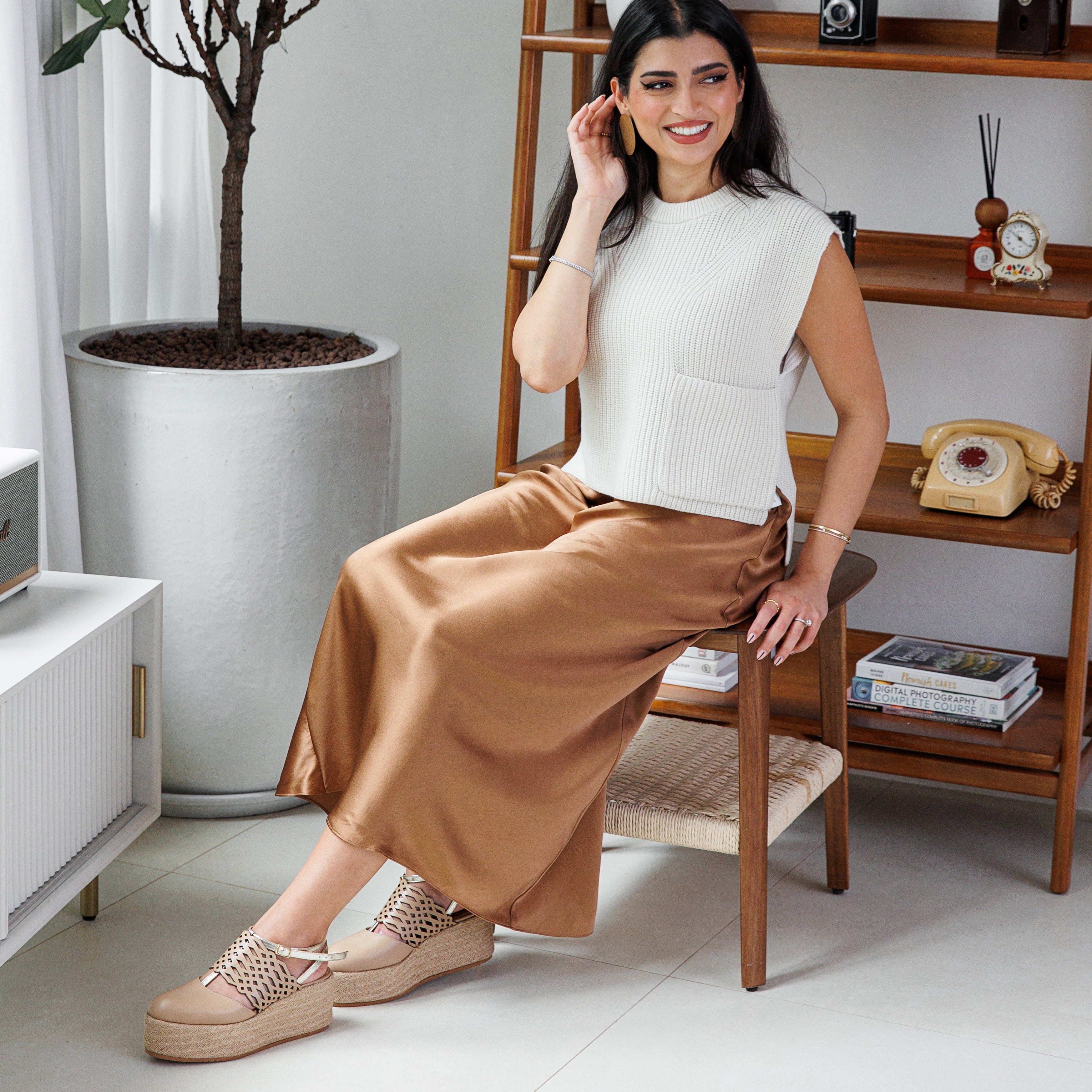 Falak beige platform - THUNA