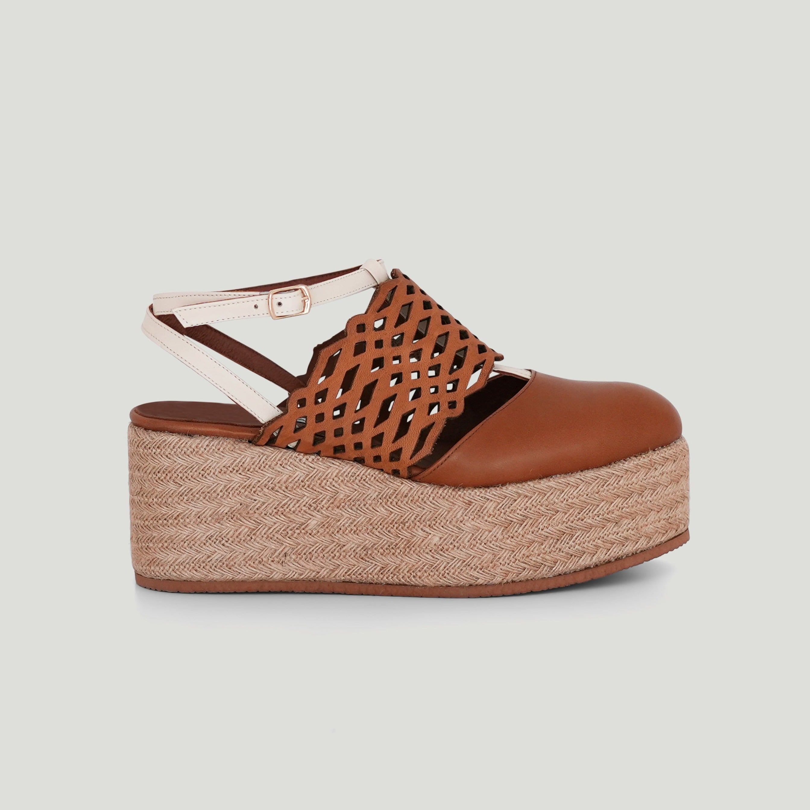 Falak brown platform - THUNA