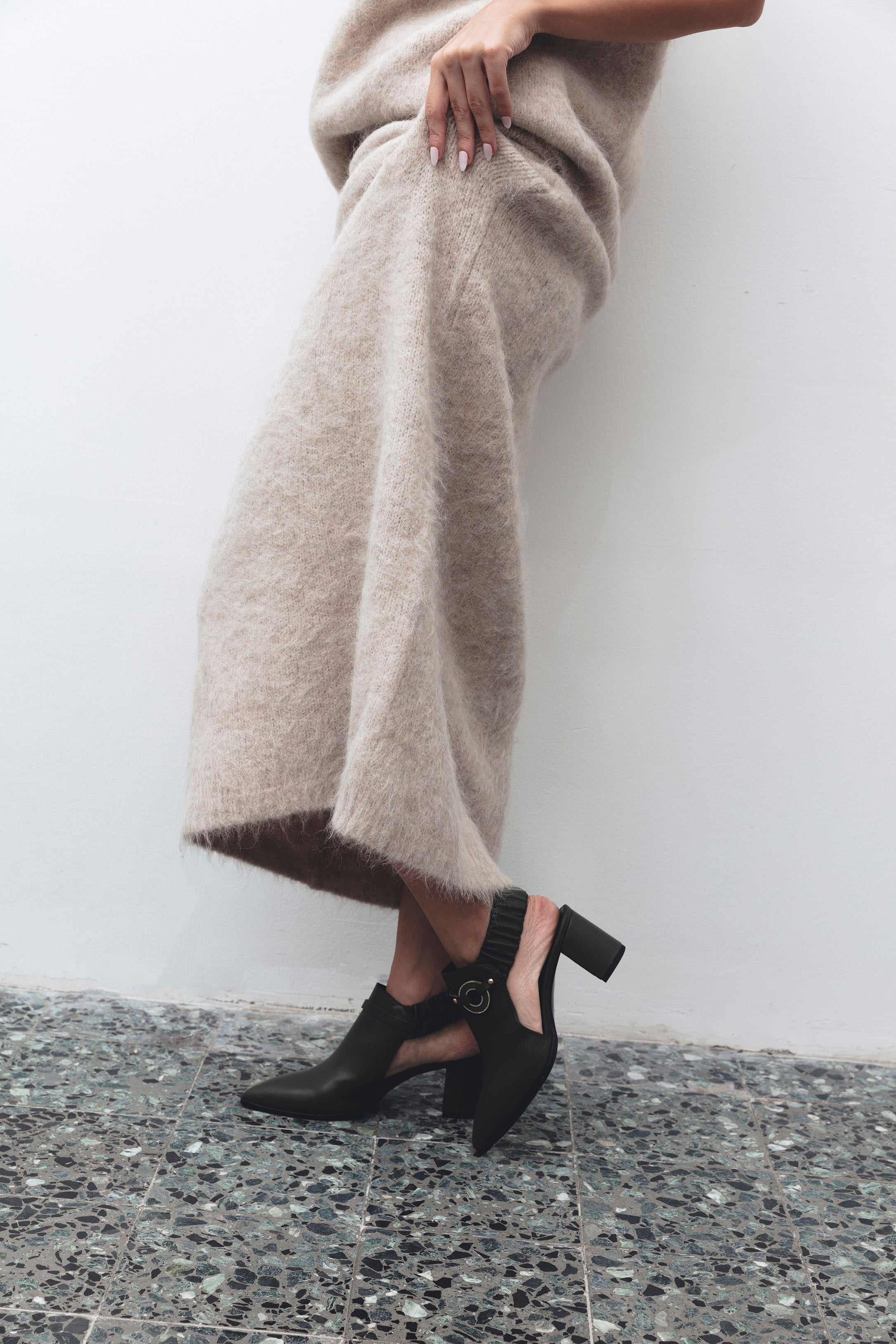 Fonda IV green heel - THUNA