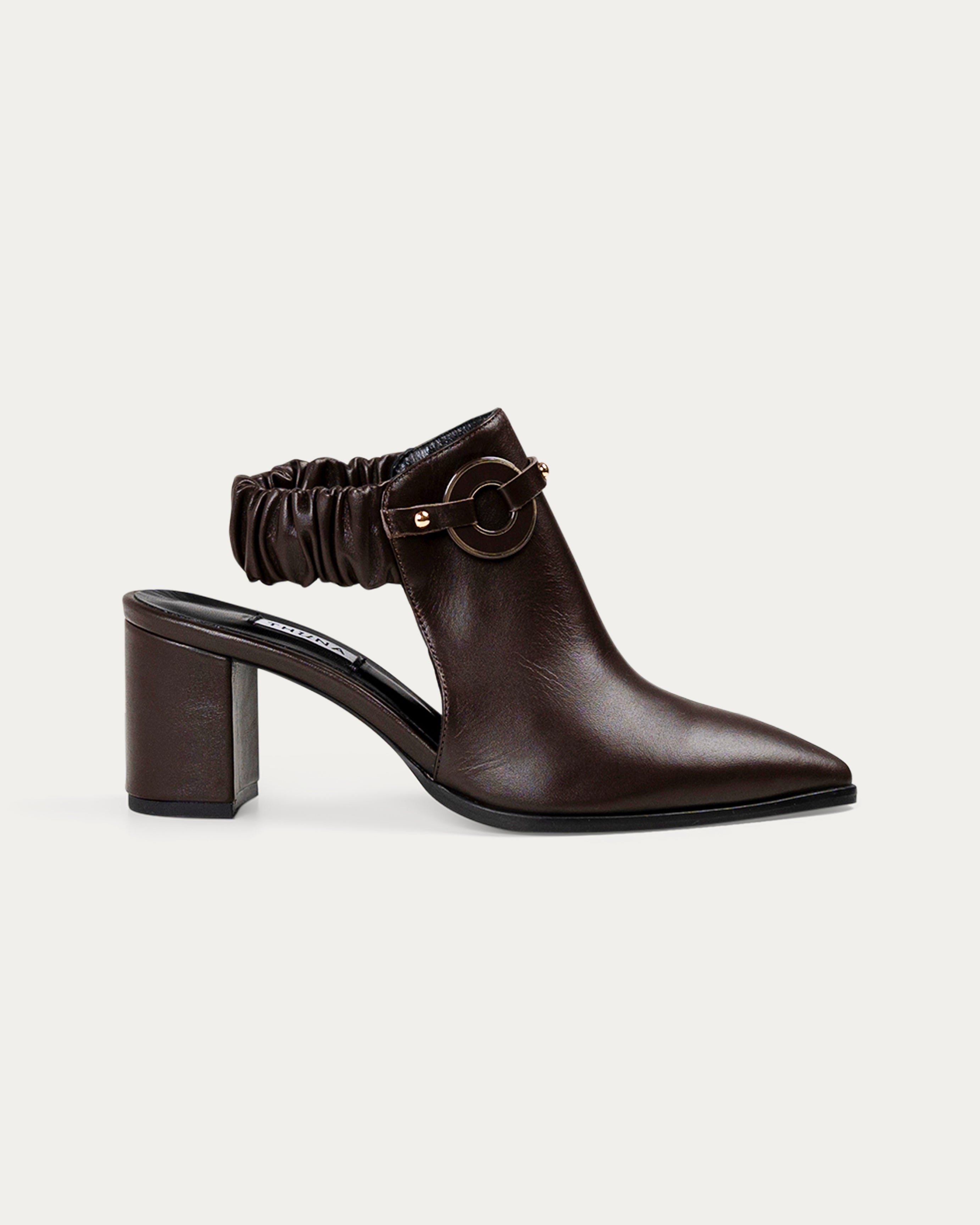 Fonda IV brown heel - THUNA