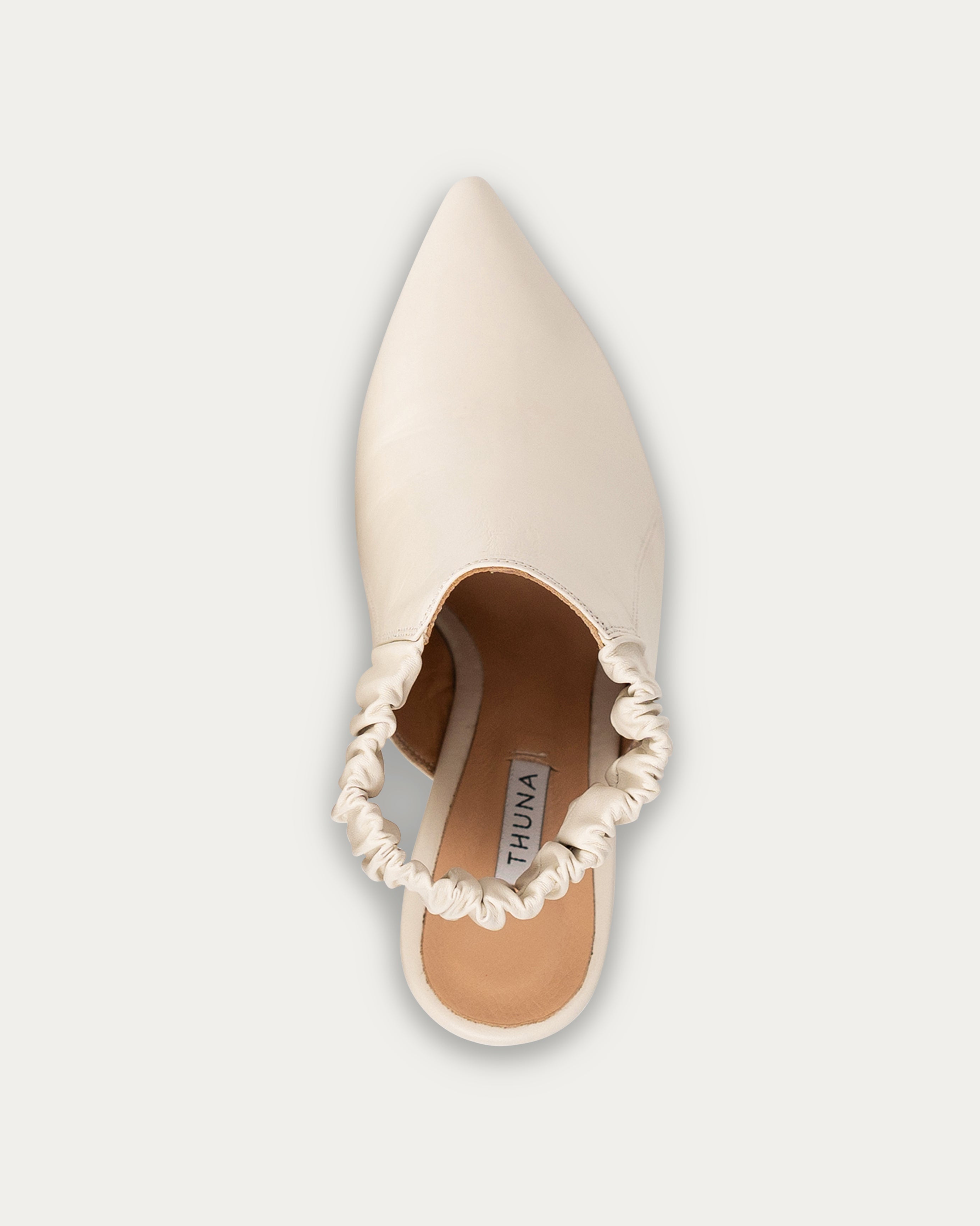 Fonda cream heel - Shoes - THUNA