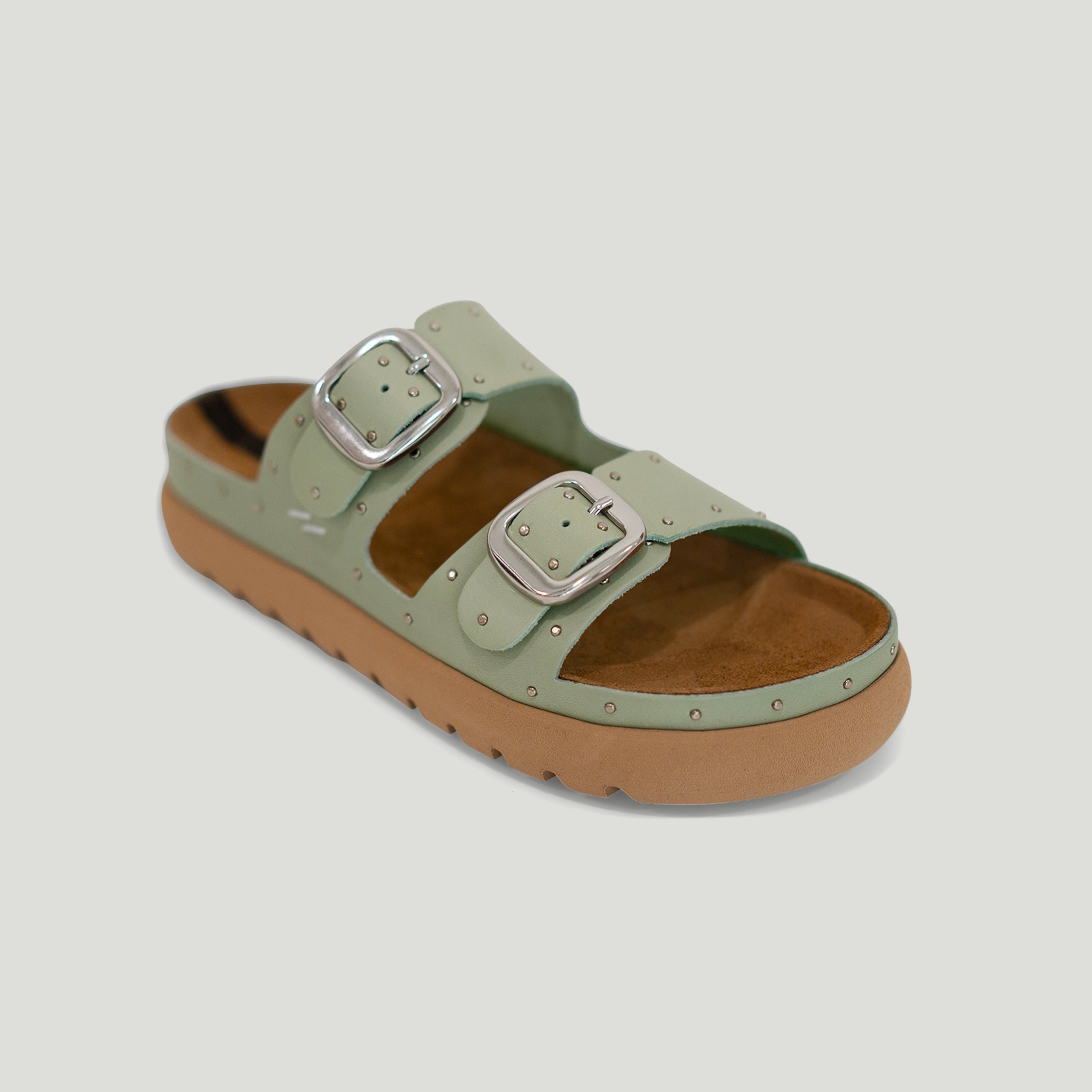 Gaia olive slipper - THUNA