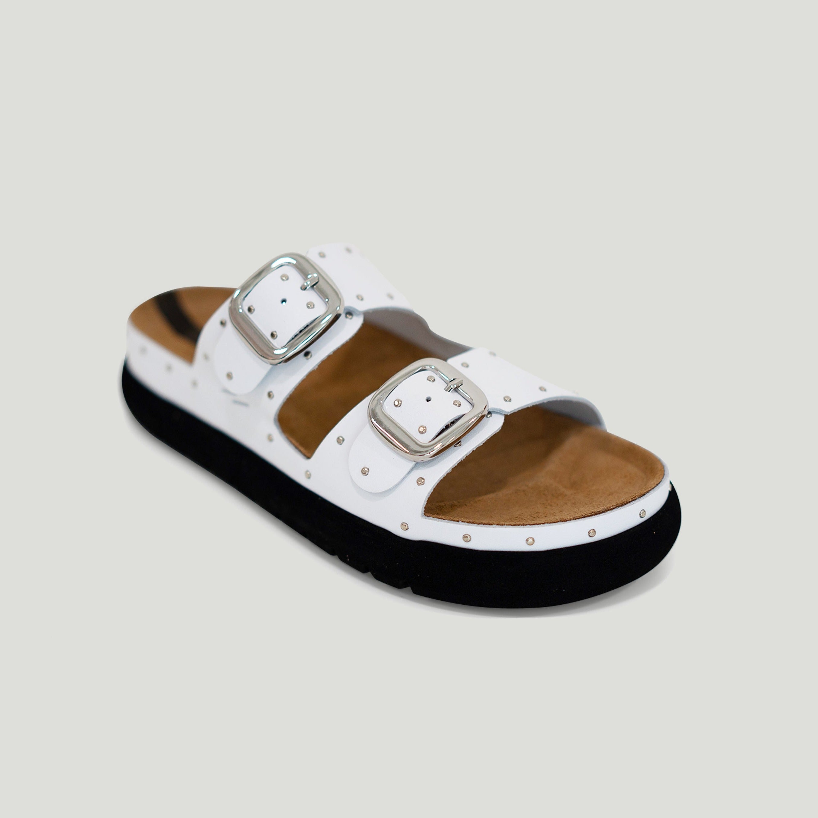 Gaia white slipper - THUNA