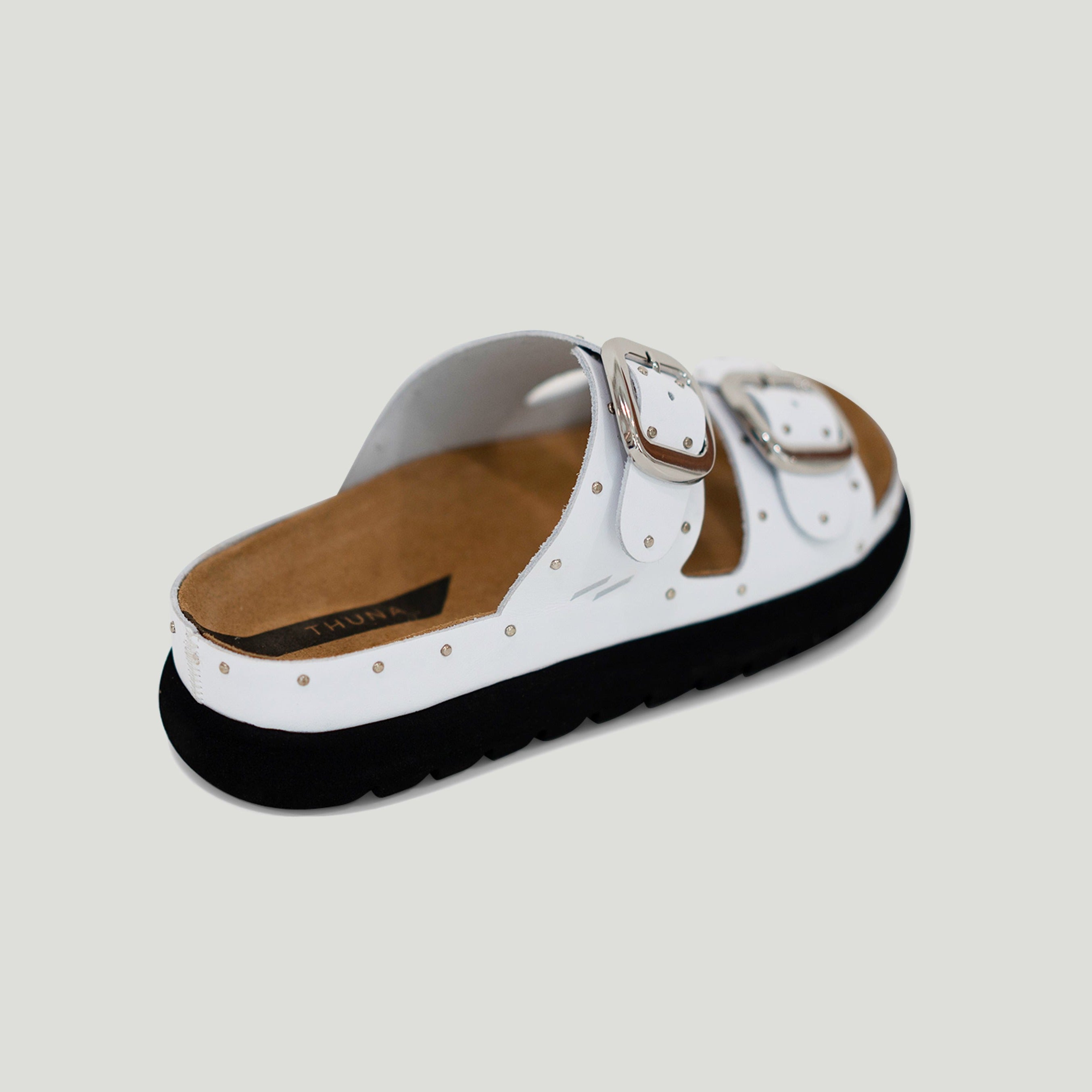 Gaia white slipper - THUNA