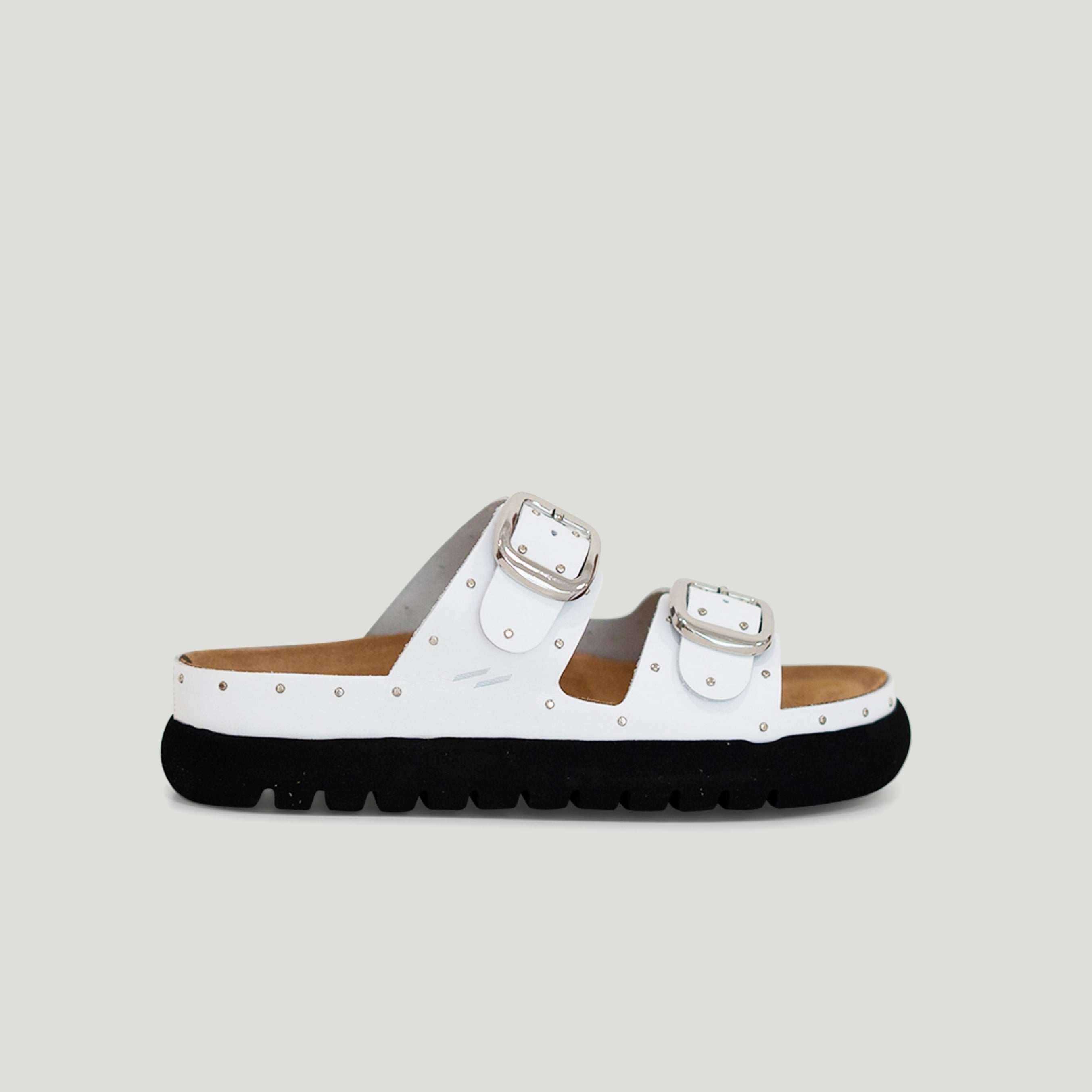 Gaia white slipper - THUNA