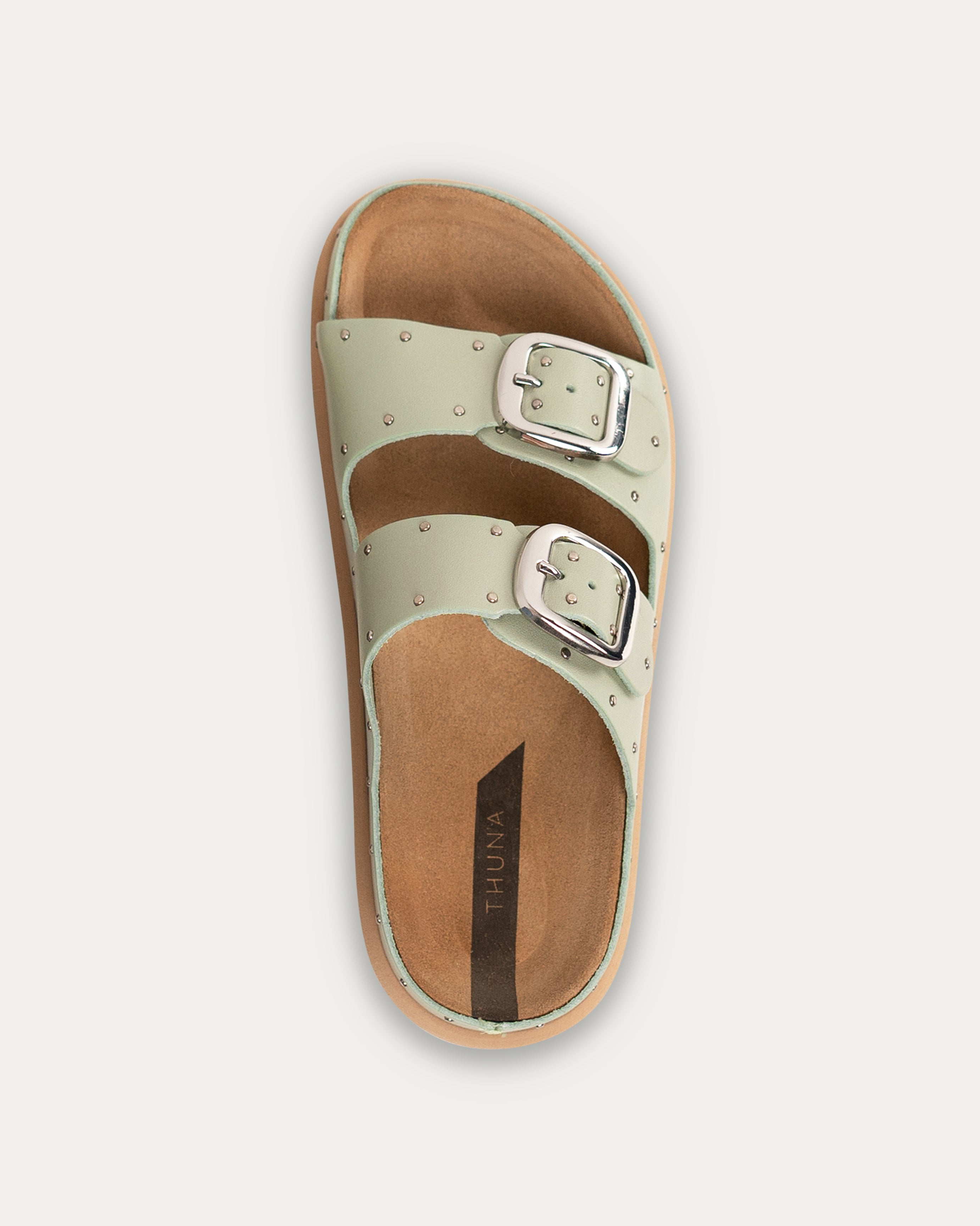 Gaia olive slipper - THUNA