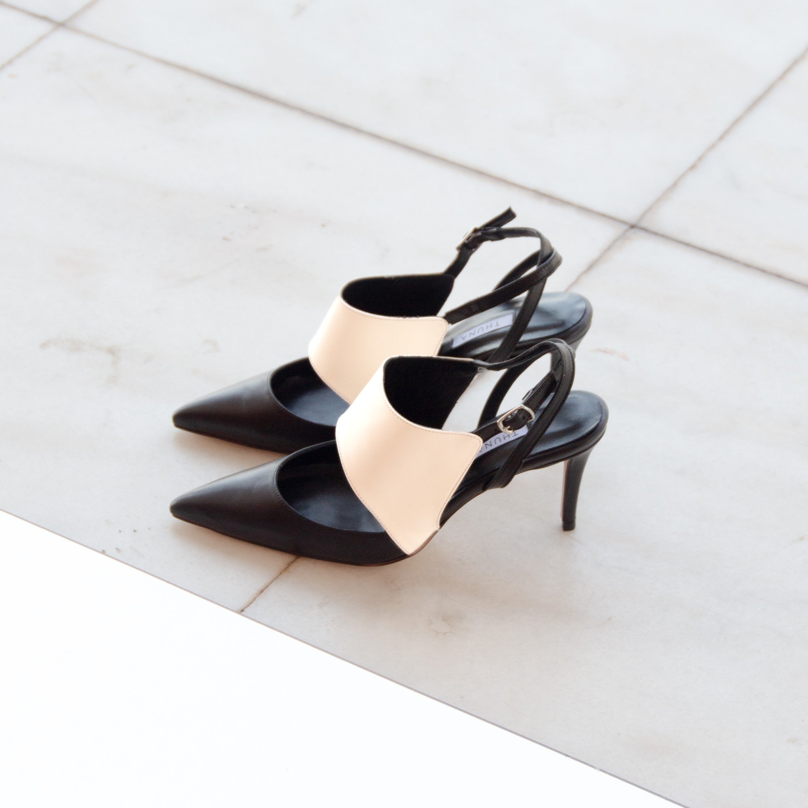 Norma black heel - THUNA
