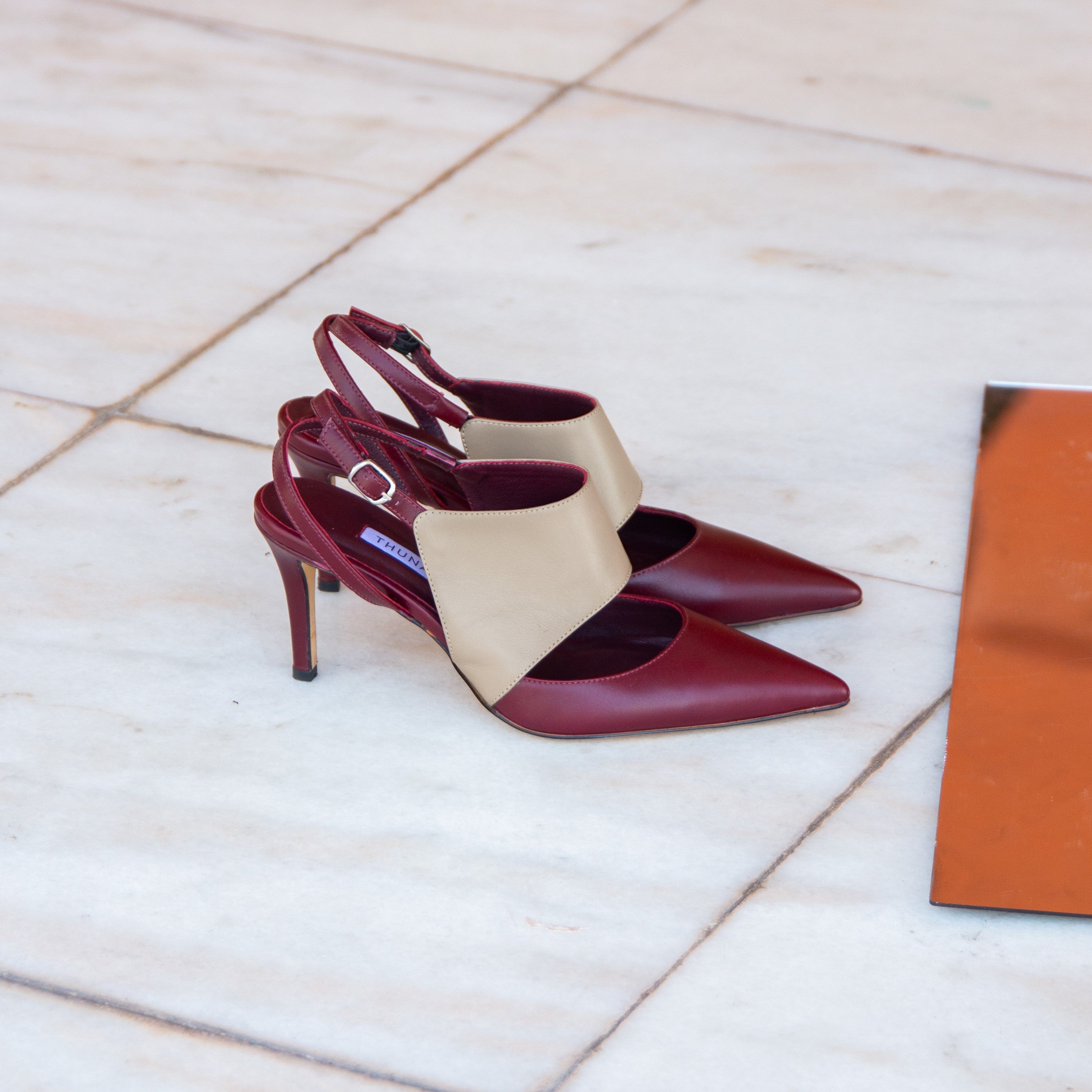 Norma bordeaux heel - THUNA