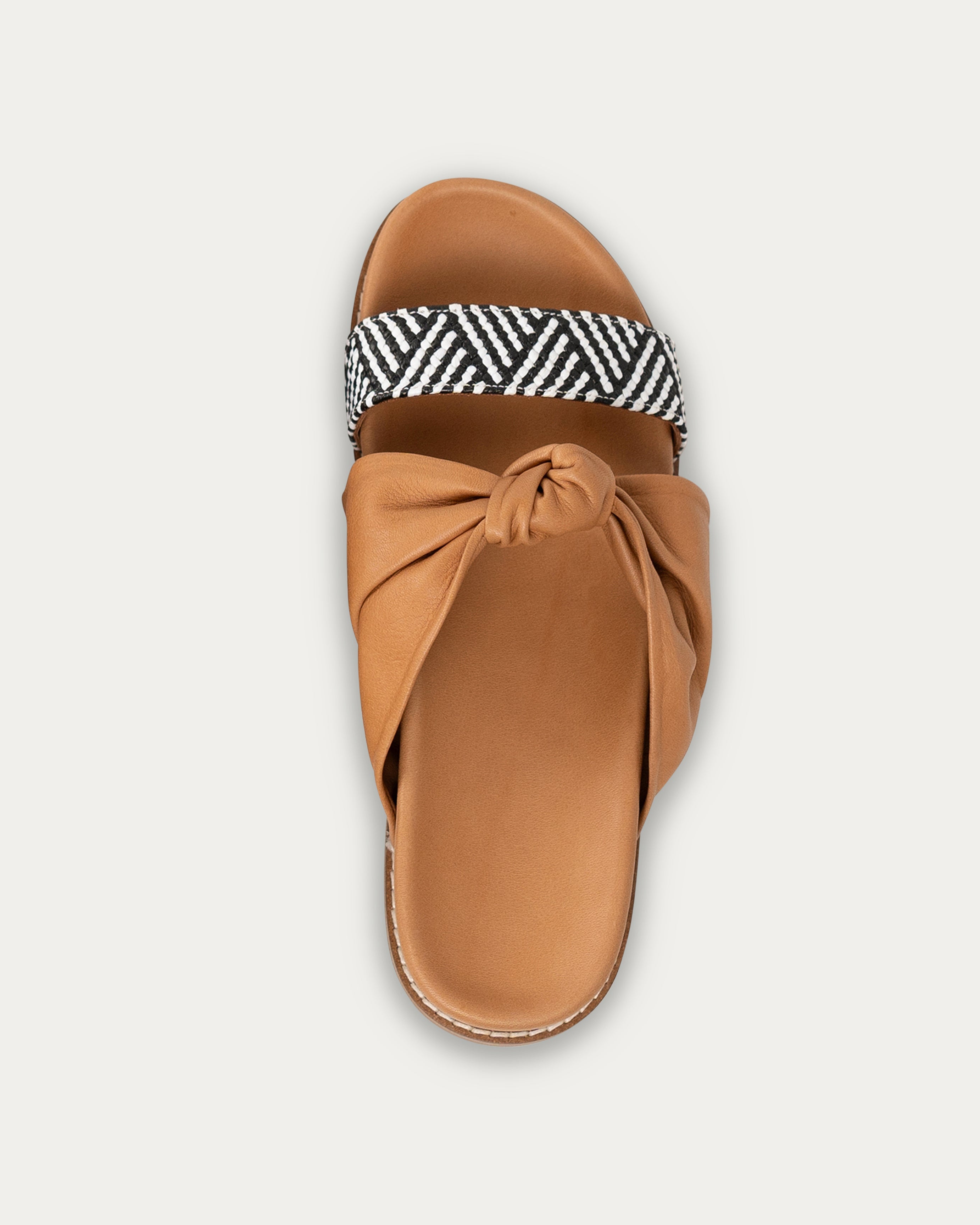 Jawan tan knot slipper - THUNA
