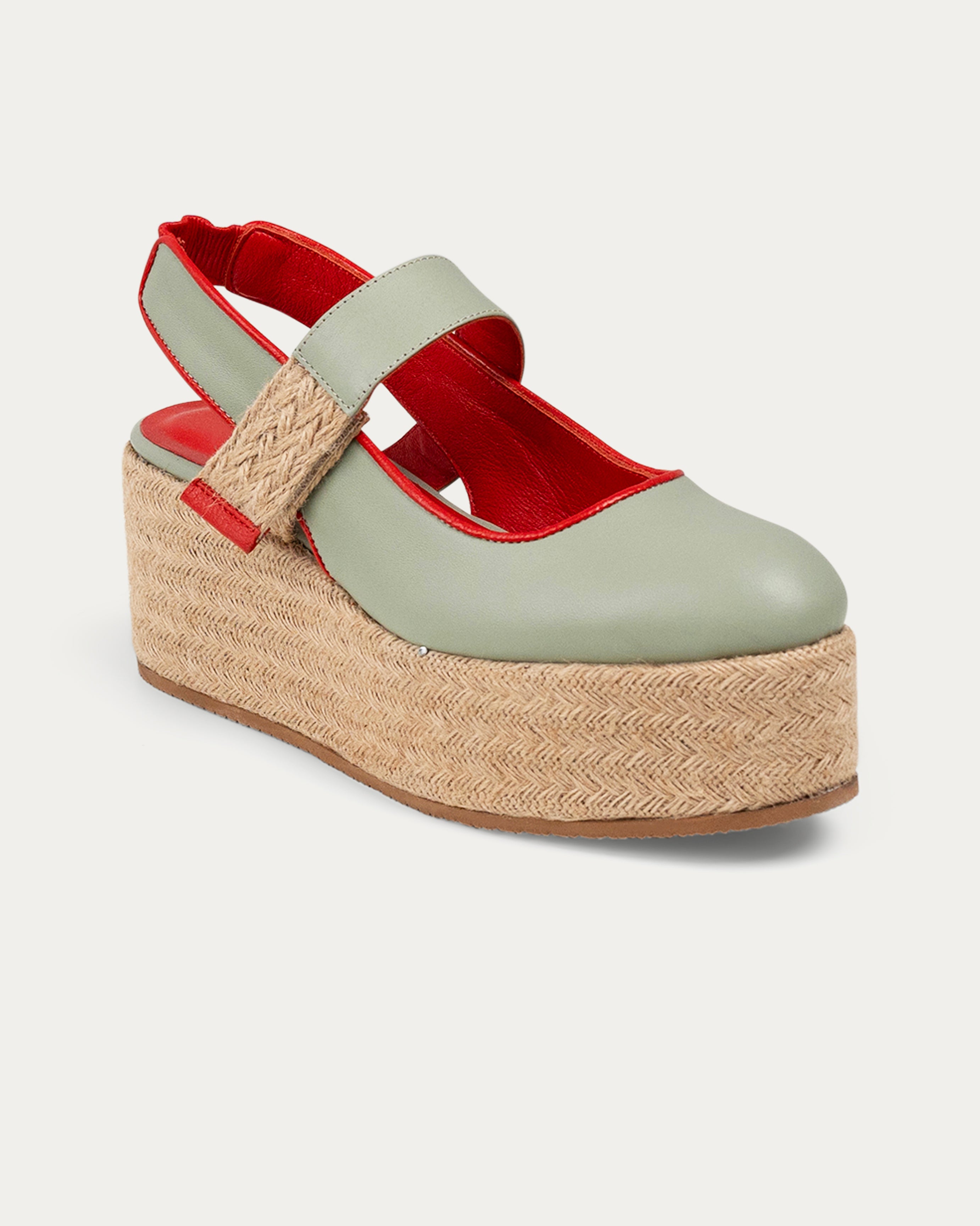 Joan teal- platform - THUNA - Kuwait - shoes