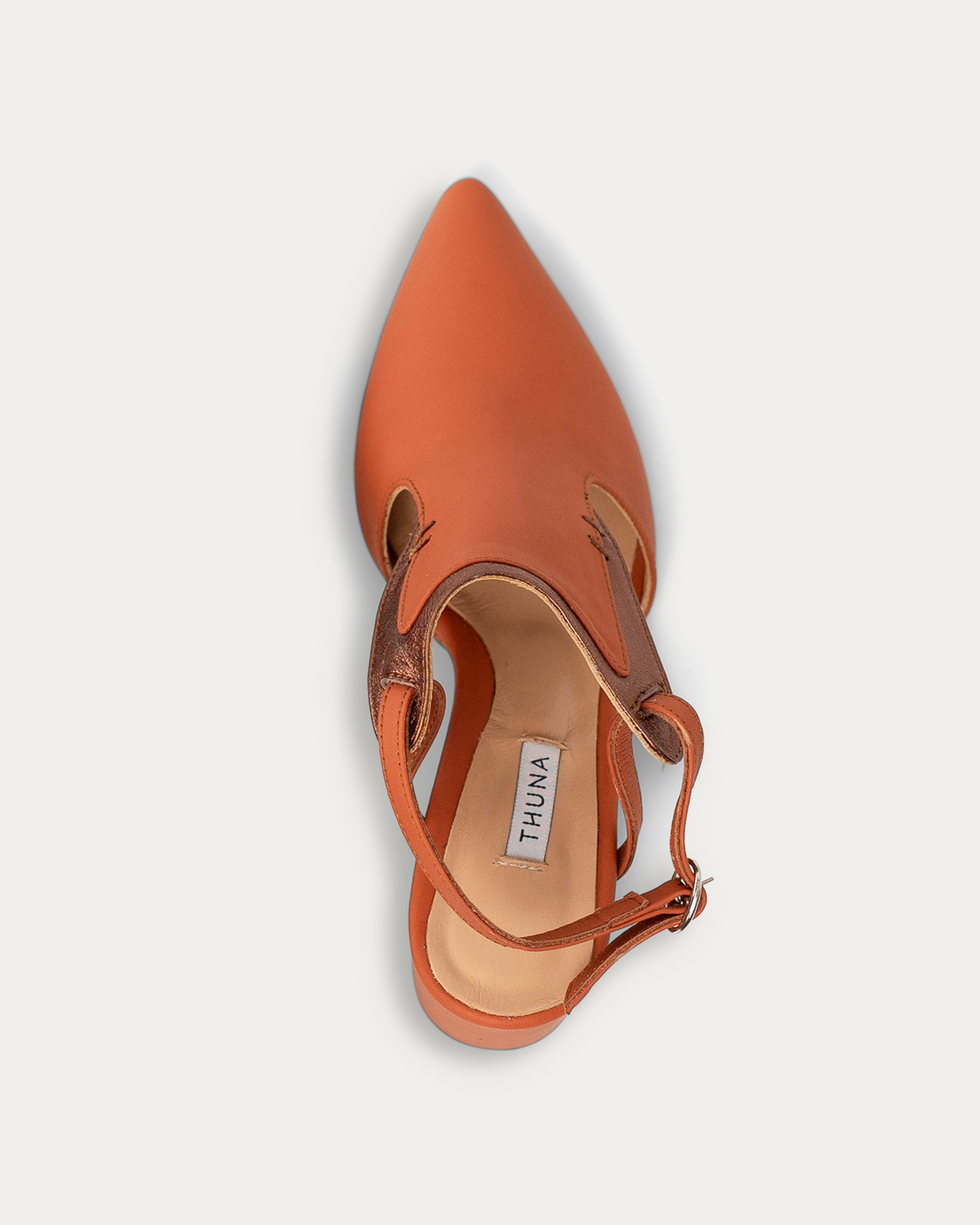 Kadi Terracotta heel - THUNA