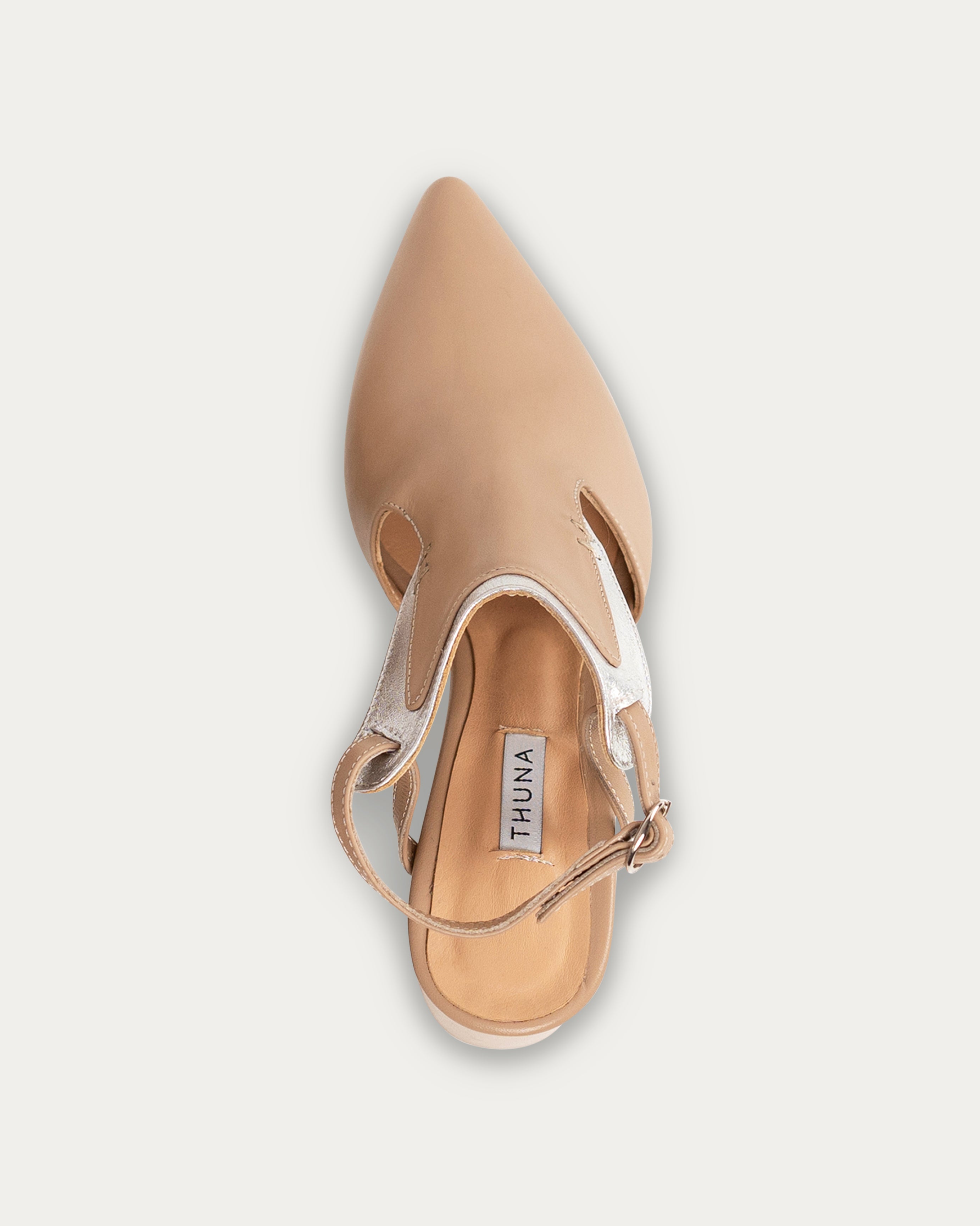 Kadi beige heel - THUNA