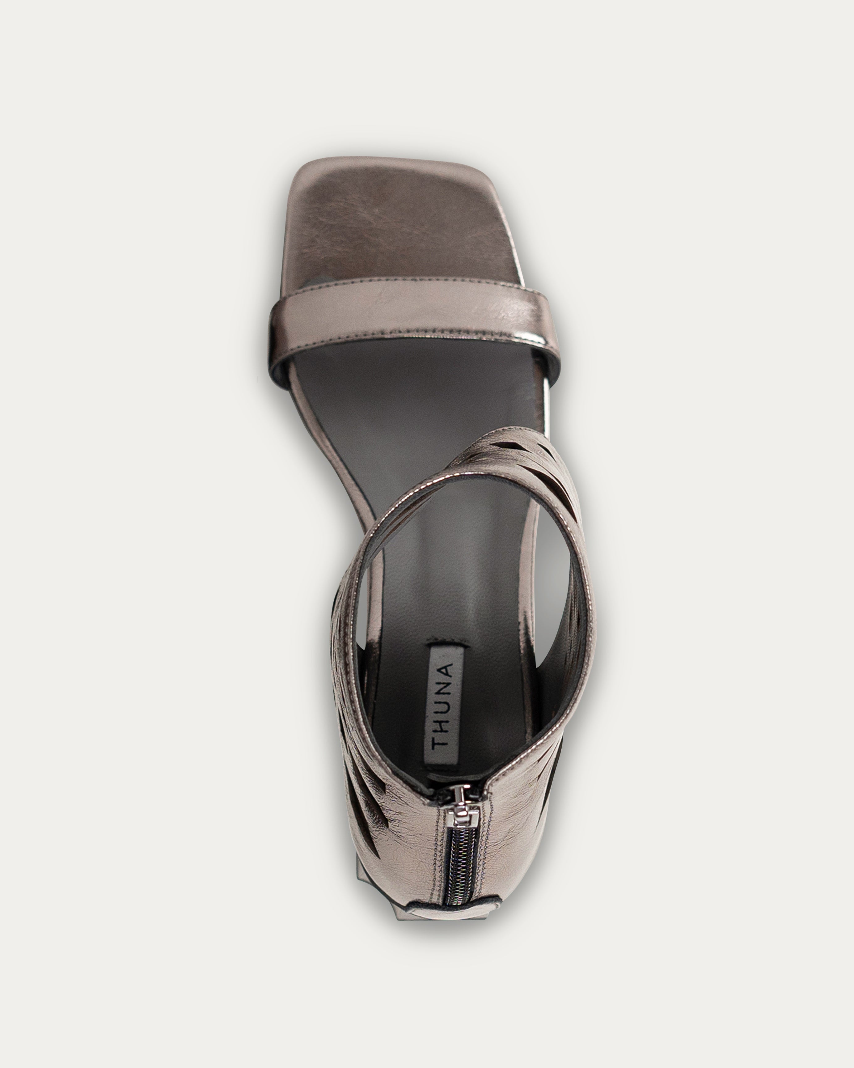 Kaya silver sandal - THUNA
