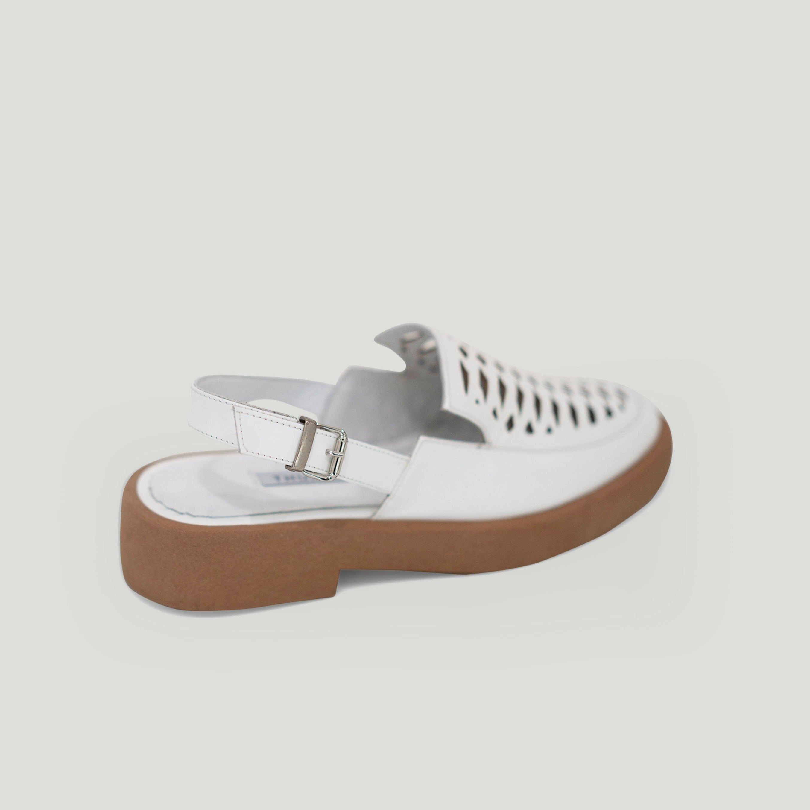 Kyla white sandal - THUNA