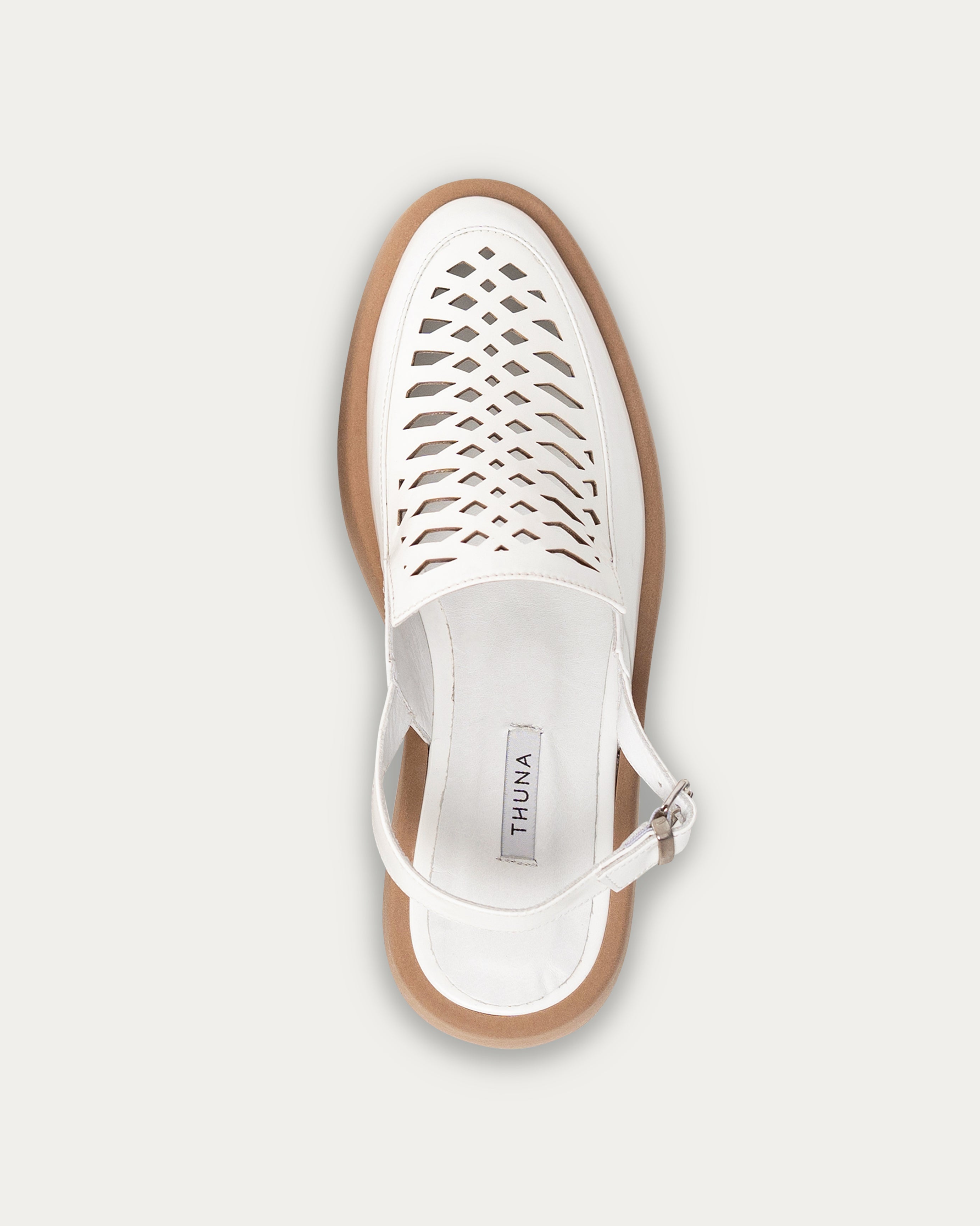 Kyla white sandal - THUNA