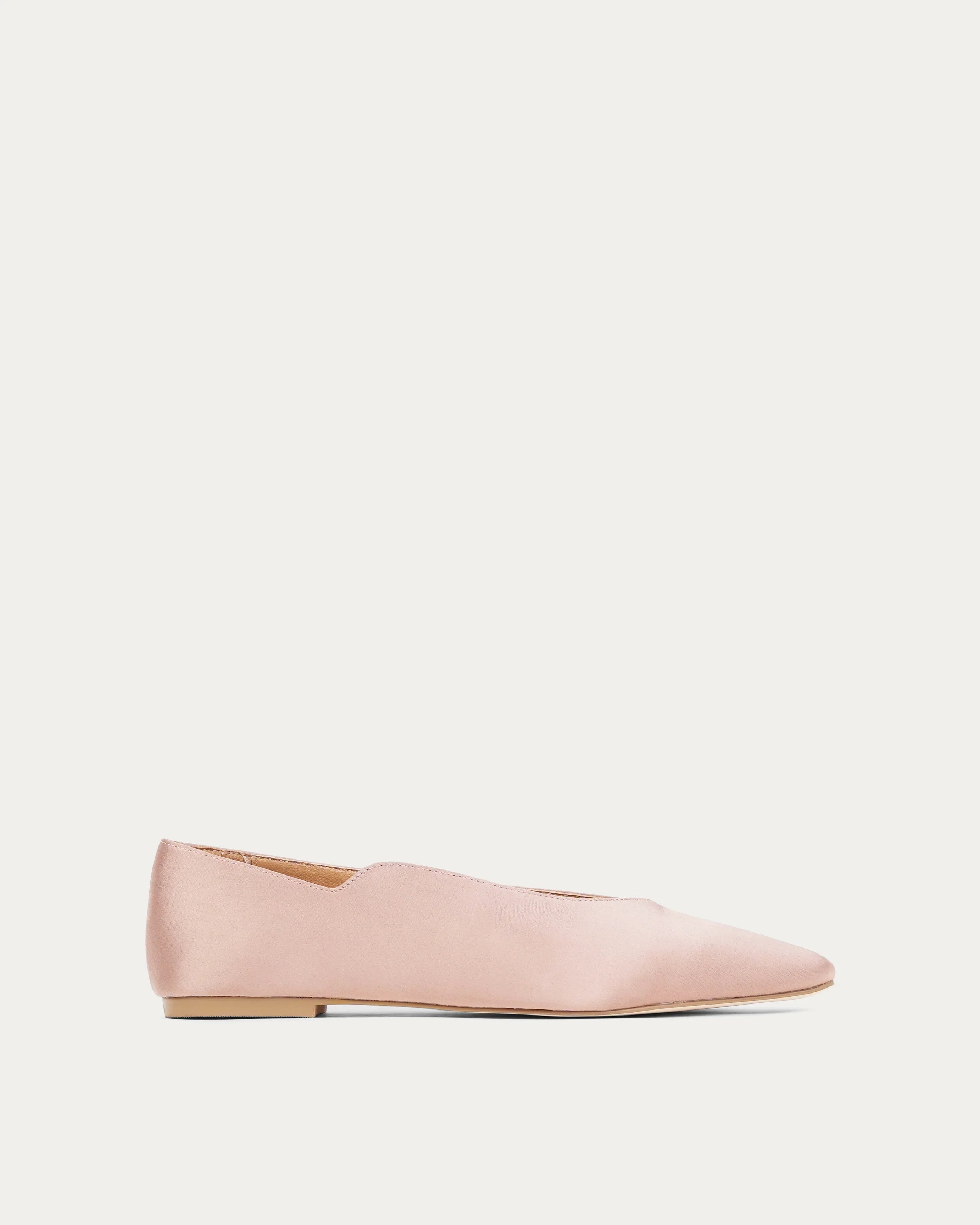 Lina pink satin ballerina