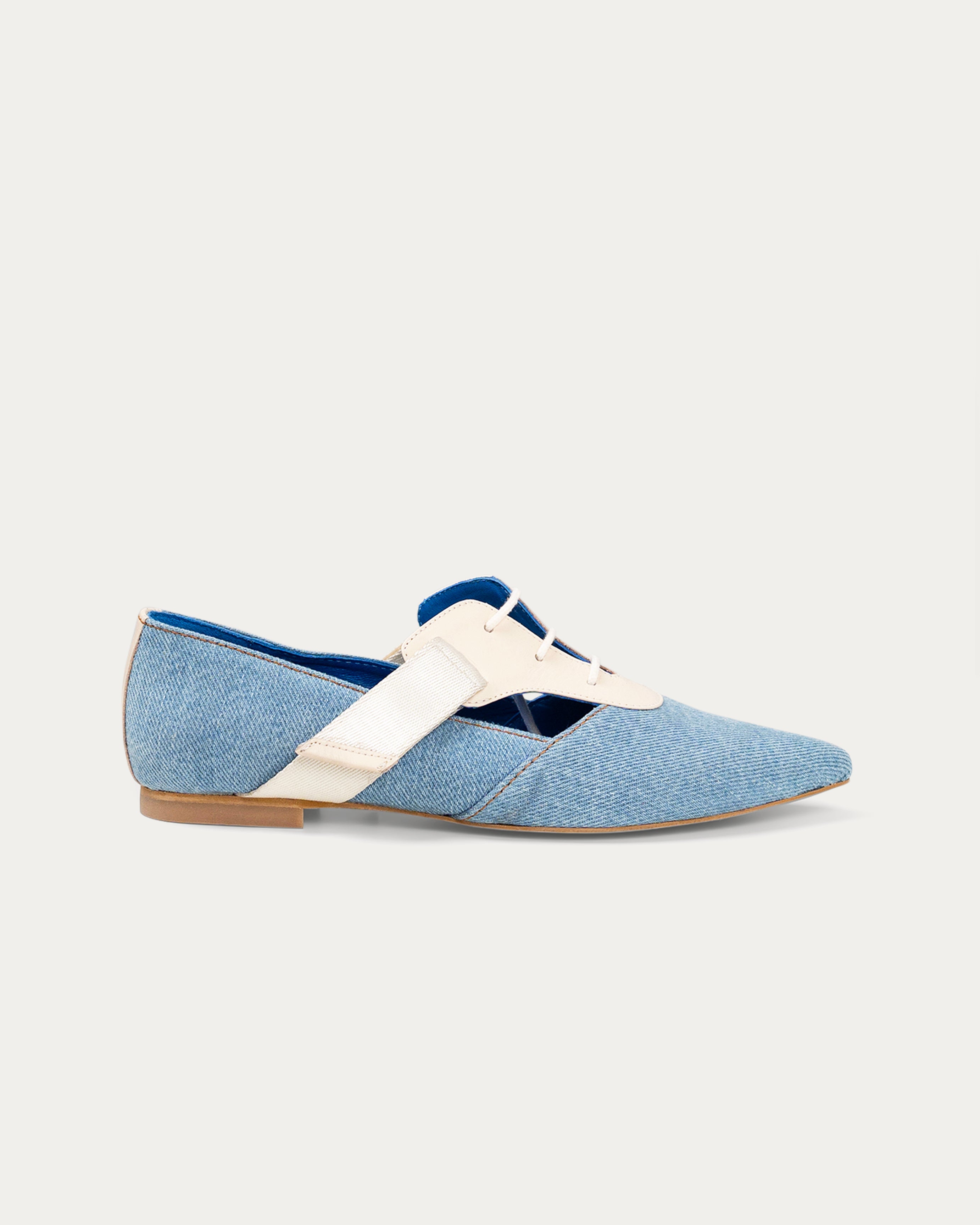 Lucia denim- loafer - THUNA - Kuwait - shoes