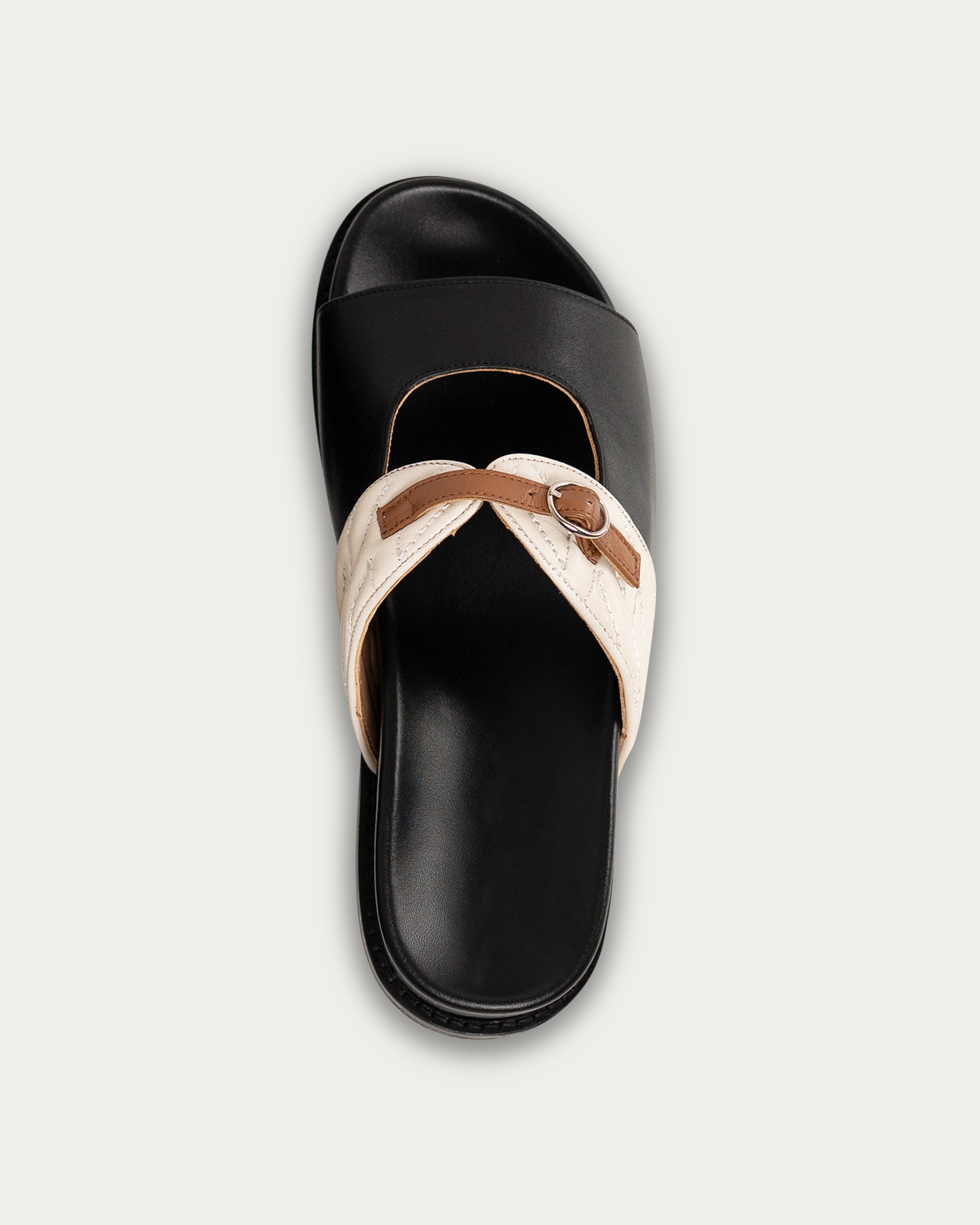 Luna black slipper - THUNA