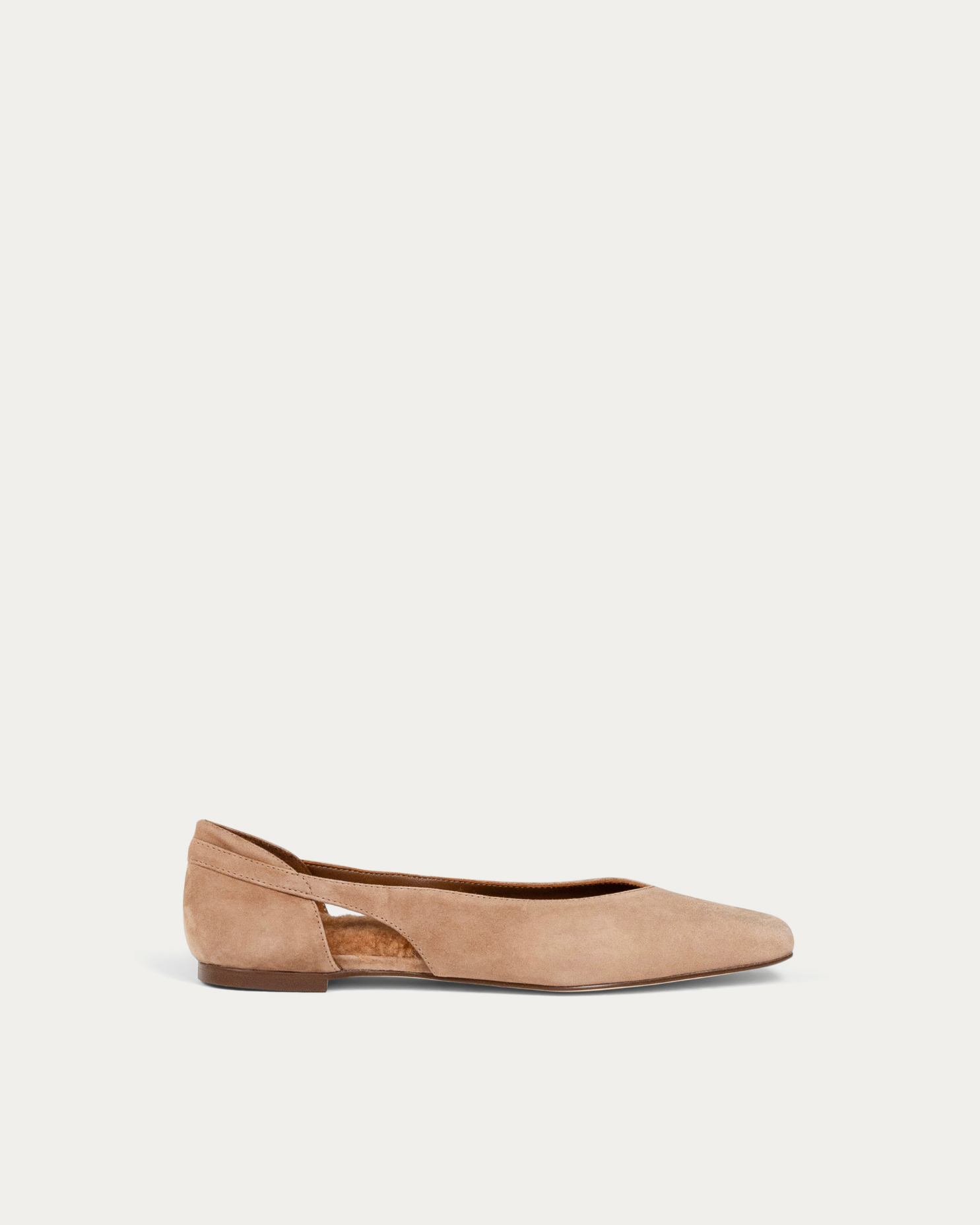 Luto beige suede ballerina