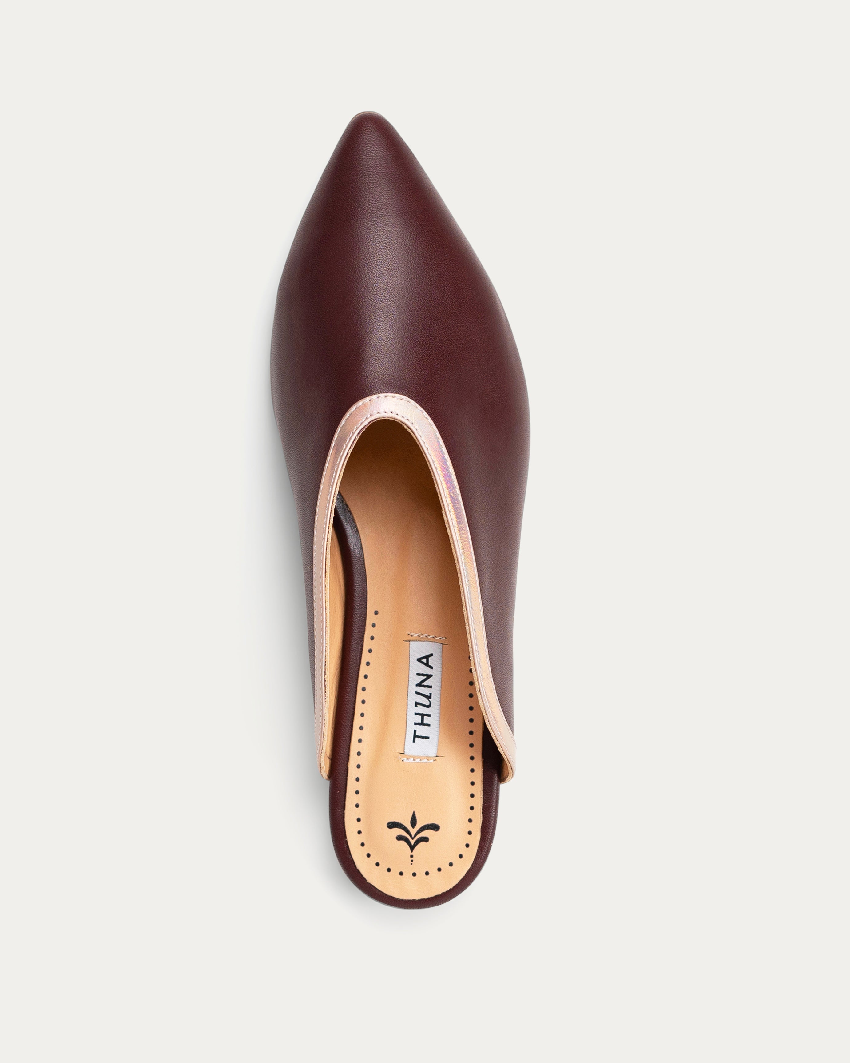 Maive bordeaux mule - mule - THUNA