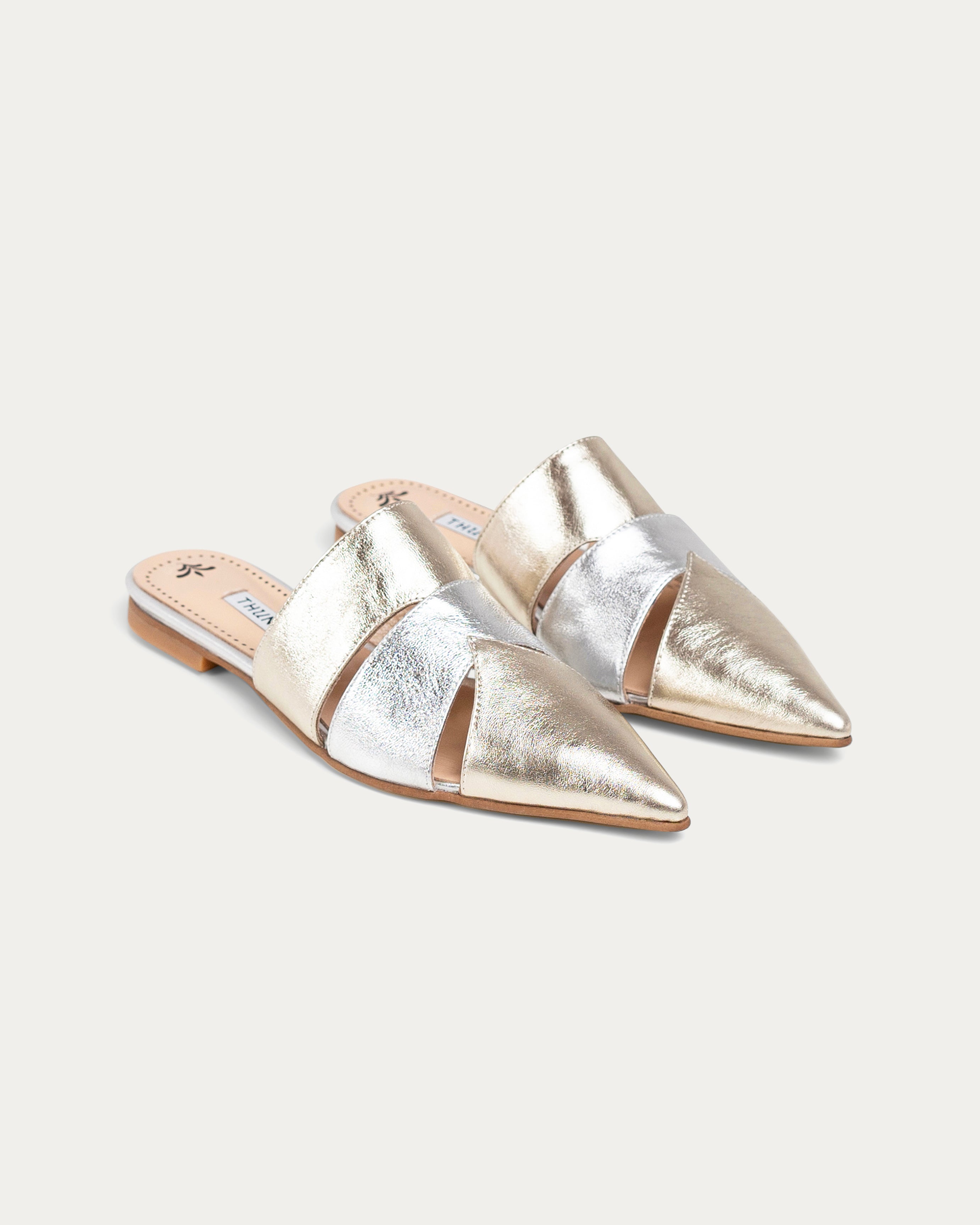 Miraj gold mule - mule - THUNA