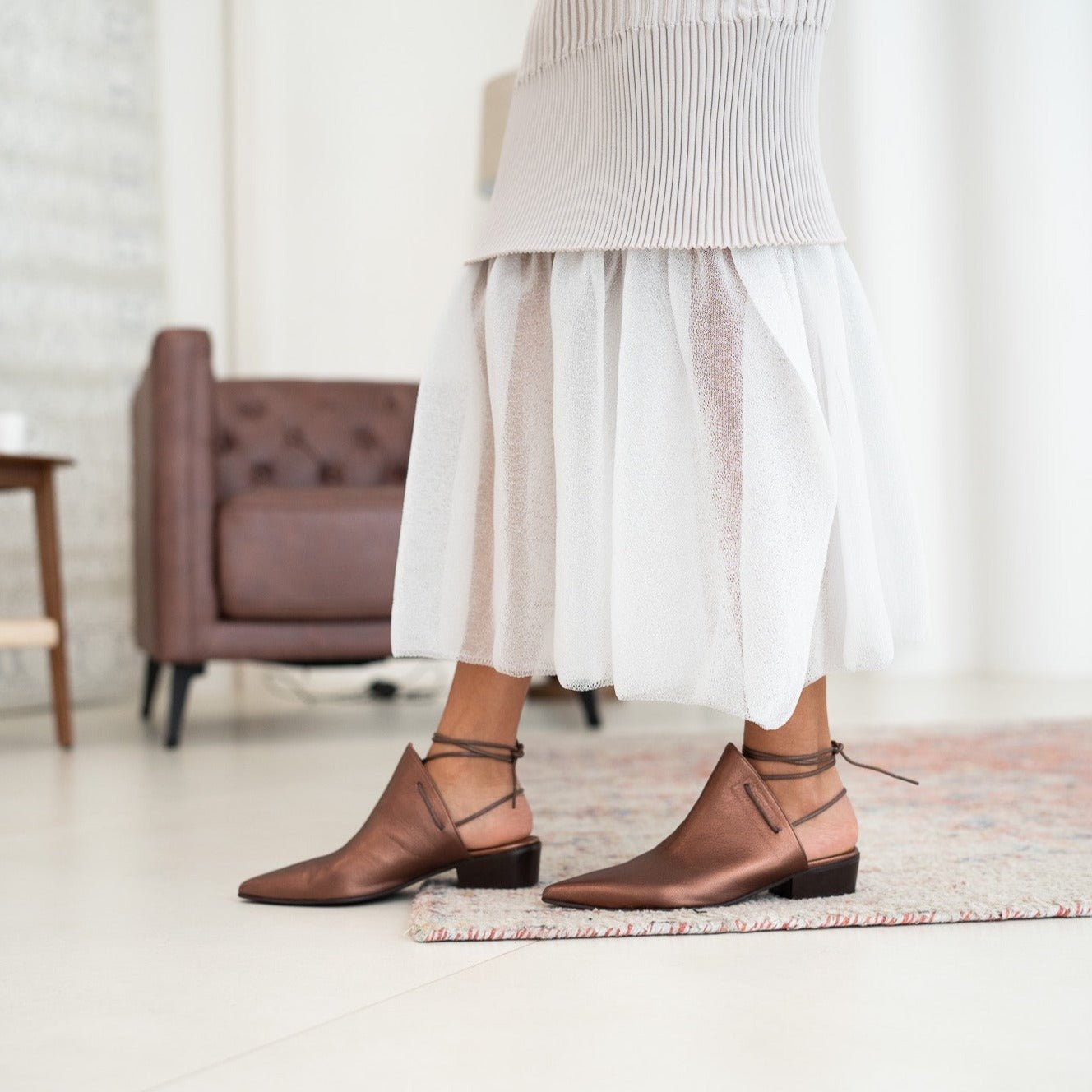 Nawa copper sandal - THUNA