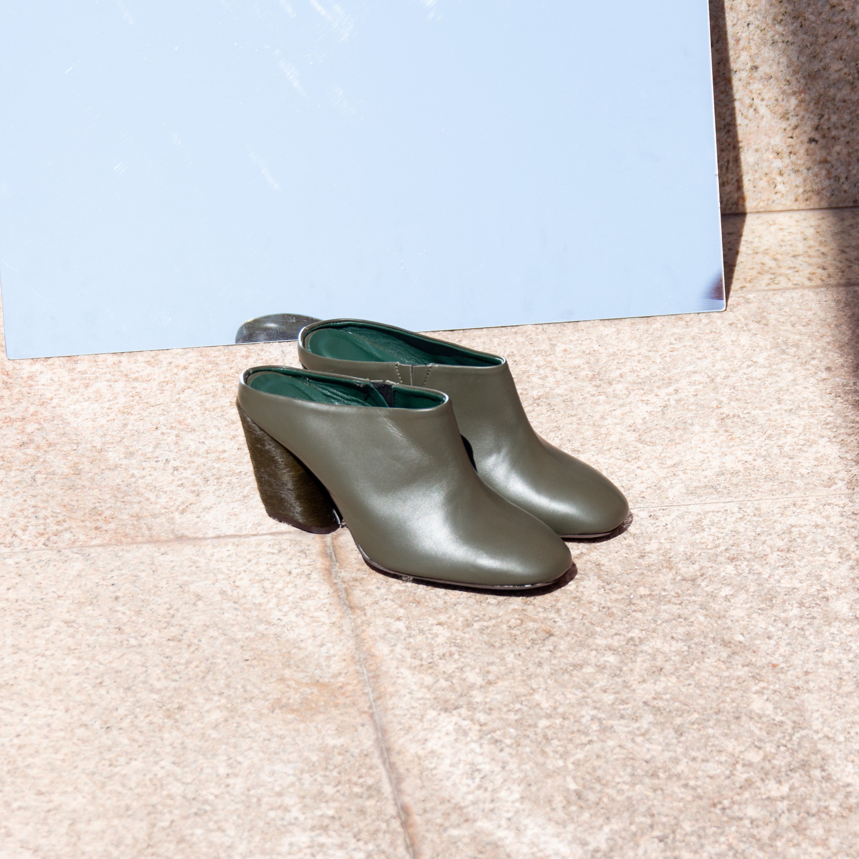 Nima green heel - THUNA