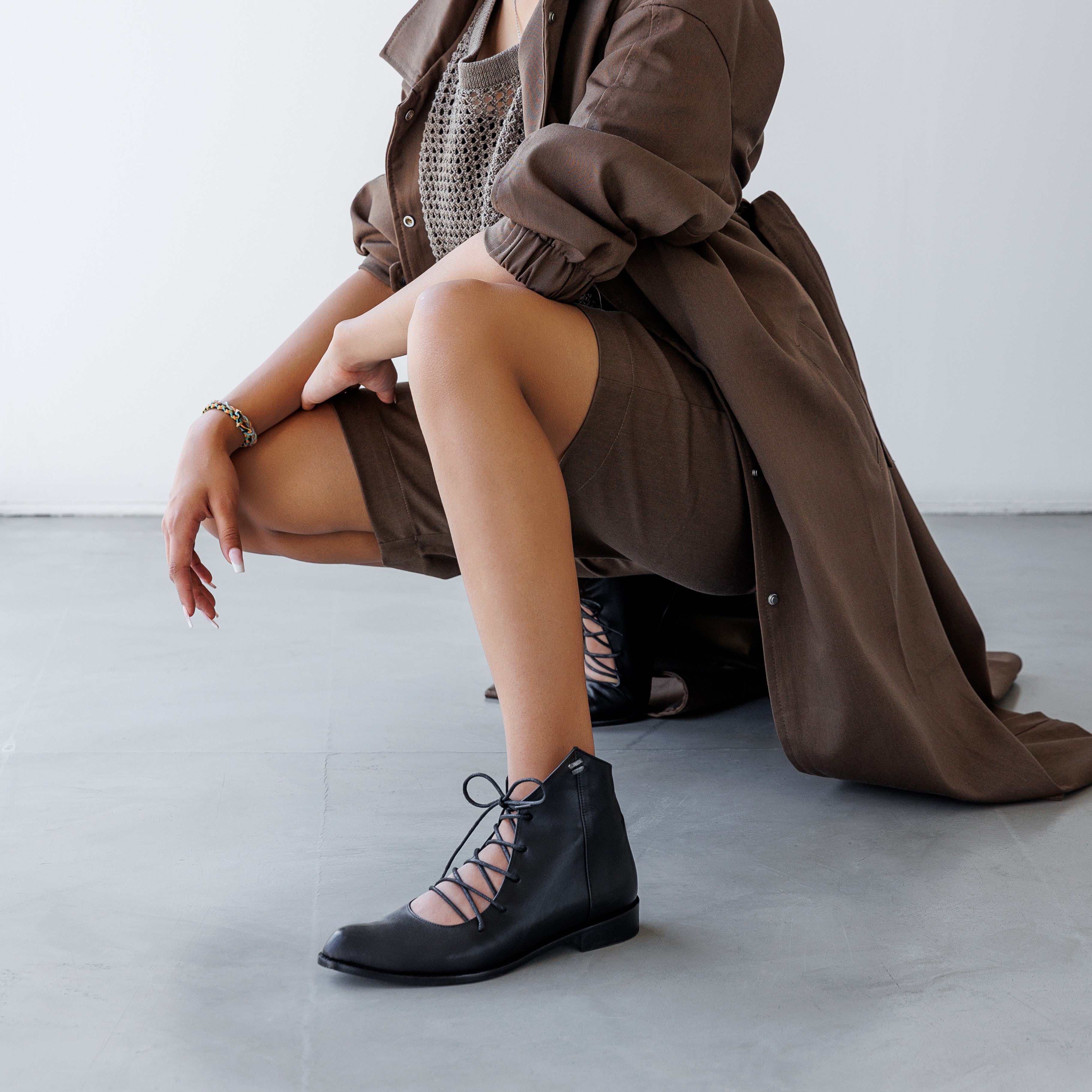 Nola black boot - THUNA