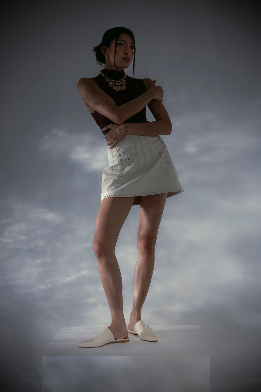 Selin cream - mule - Thuna - Shoes - Kuwait 