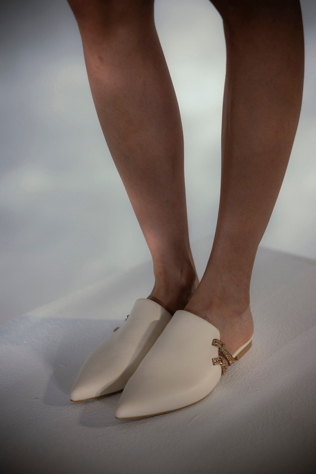 Selin cream - mule - Thuna - Shoes - Kuwait 