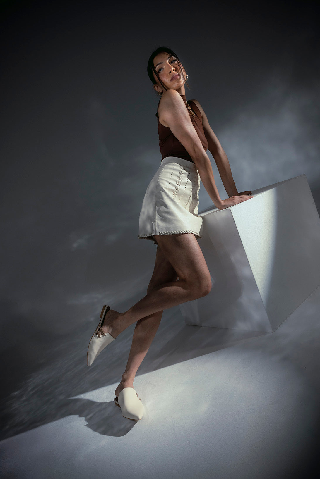 Selin cream - mule - Thuna - Shoes - Kuwait 