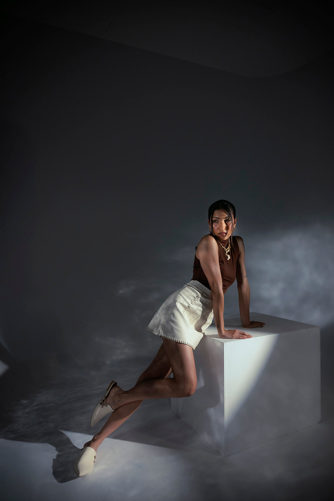 Selin cream - mule - Thuna - Shoes - Kuwait 