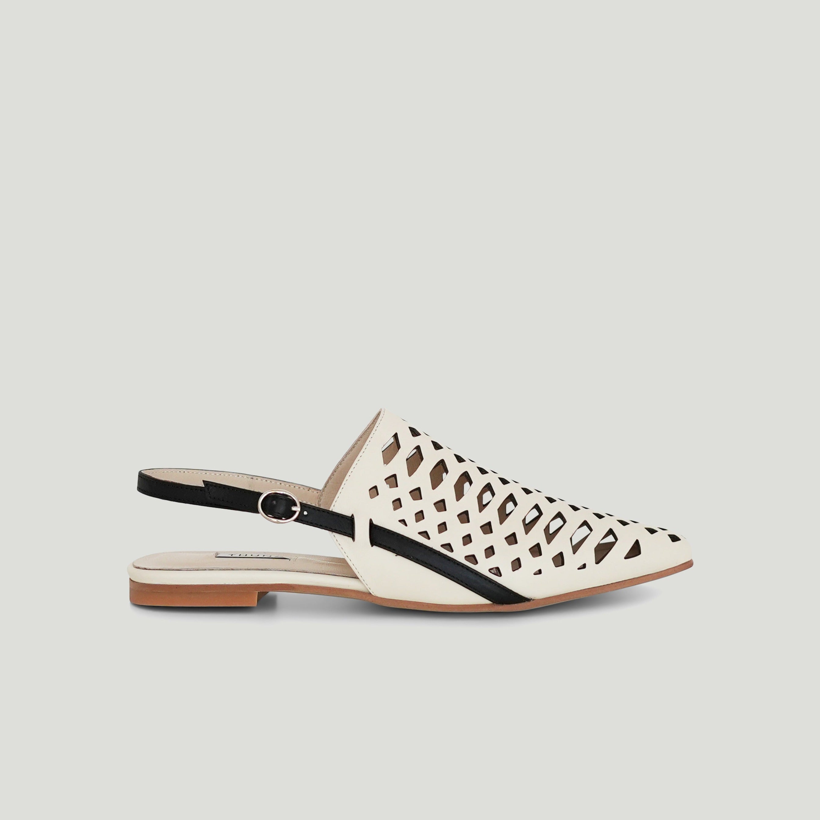 Shadan cream sandal - sandal - THUNA